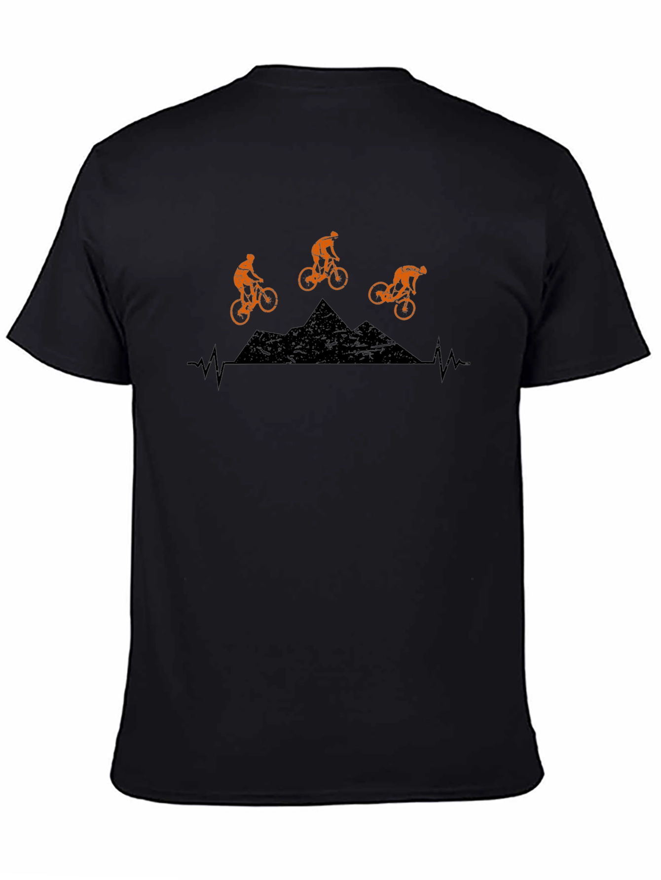 Mountain Bike Heartbeat Graphic T-Shirt