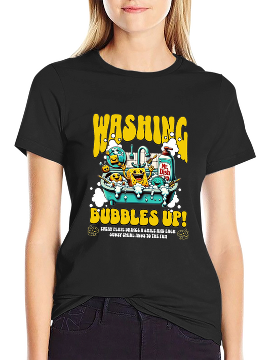 Washing Bubbles Up! Graphic T-Shirt