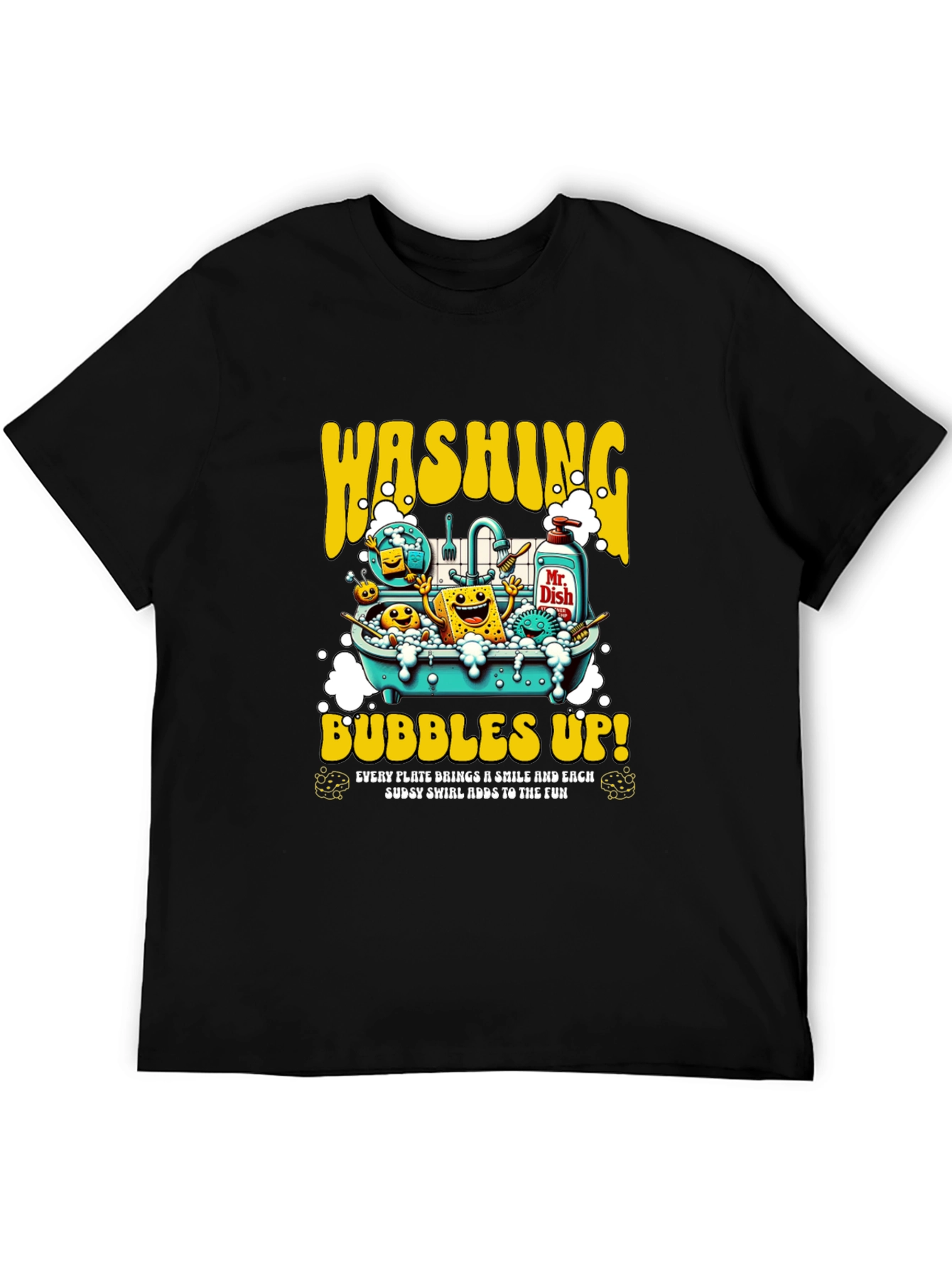Washing Bubbles Up! Graphic T-Shirt