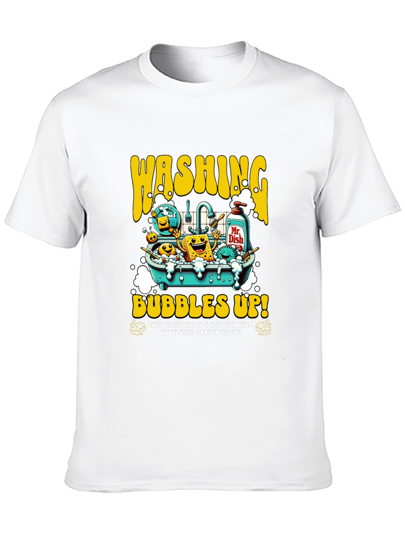 Washing Bubbles Up! Graphic T-Shirt