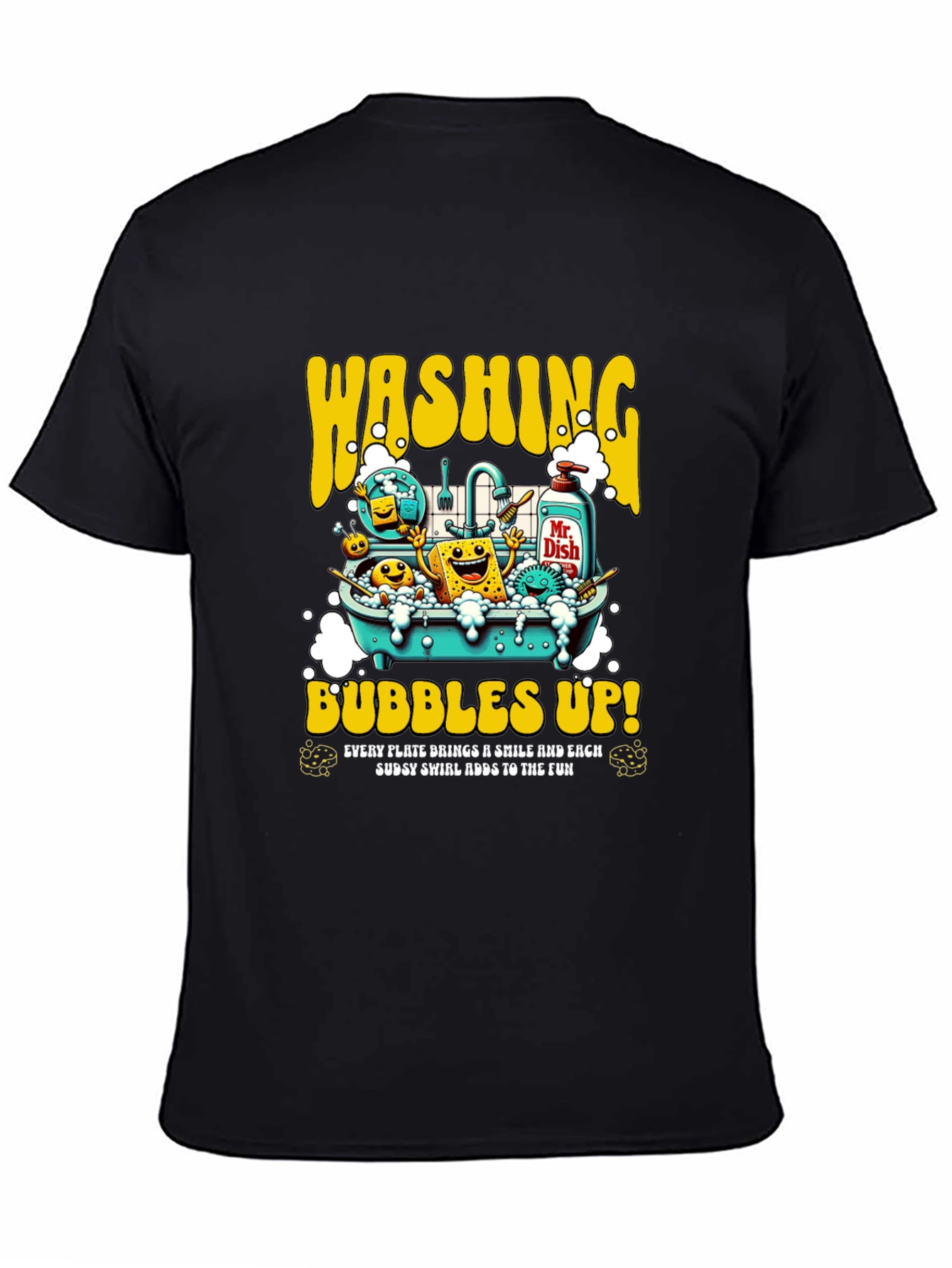 Washing Bubbles Up! Graphic T-Shirt