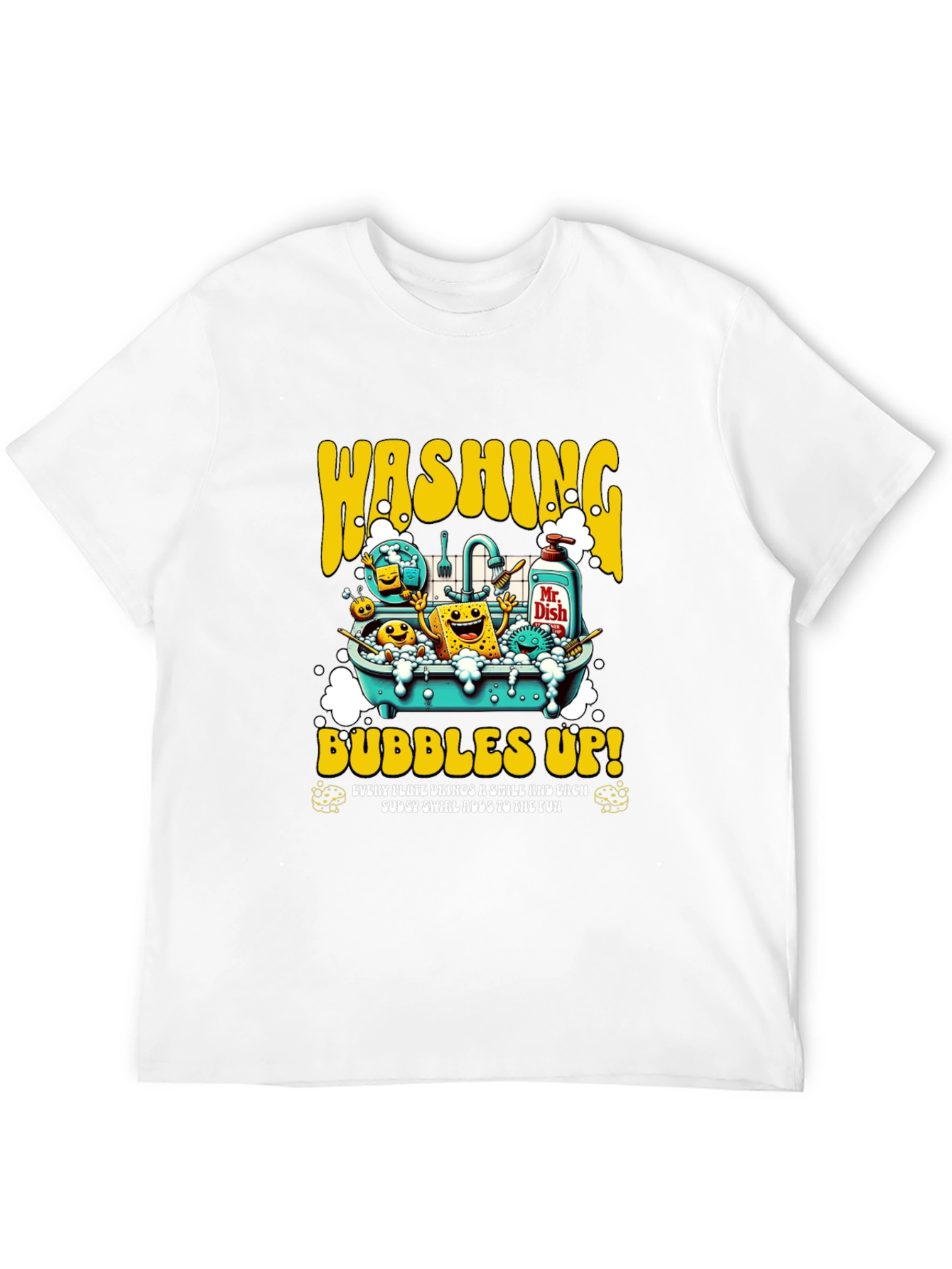 Washing Bubbles Up! Graphic T-Shirt