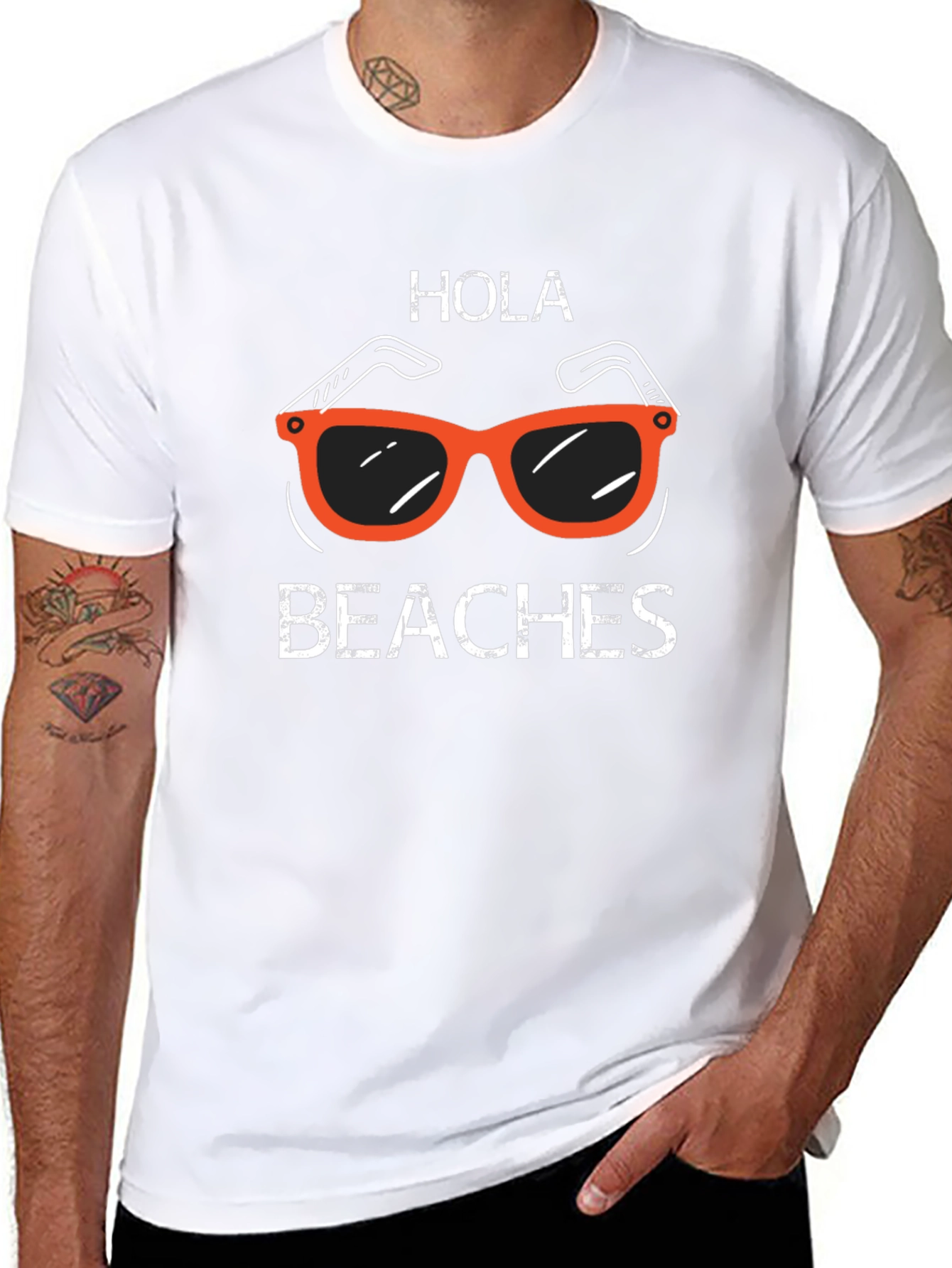 Hola Beaches Graphic T-Shirt - Summer Ready
