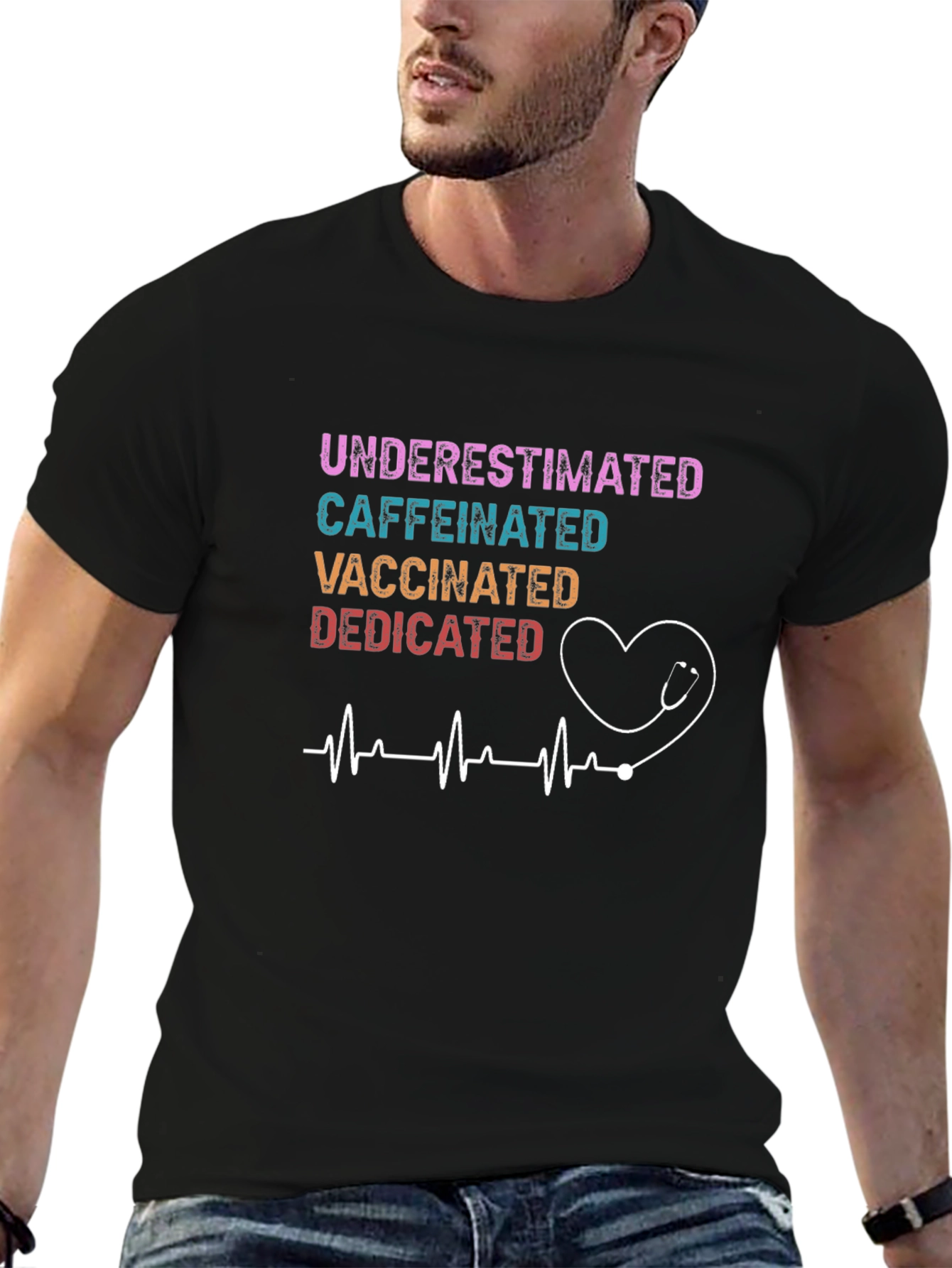 Underestimated Nurse Graphic Tee
