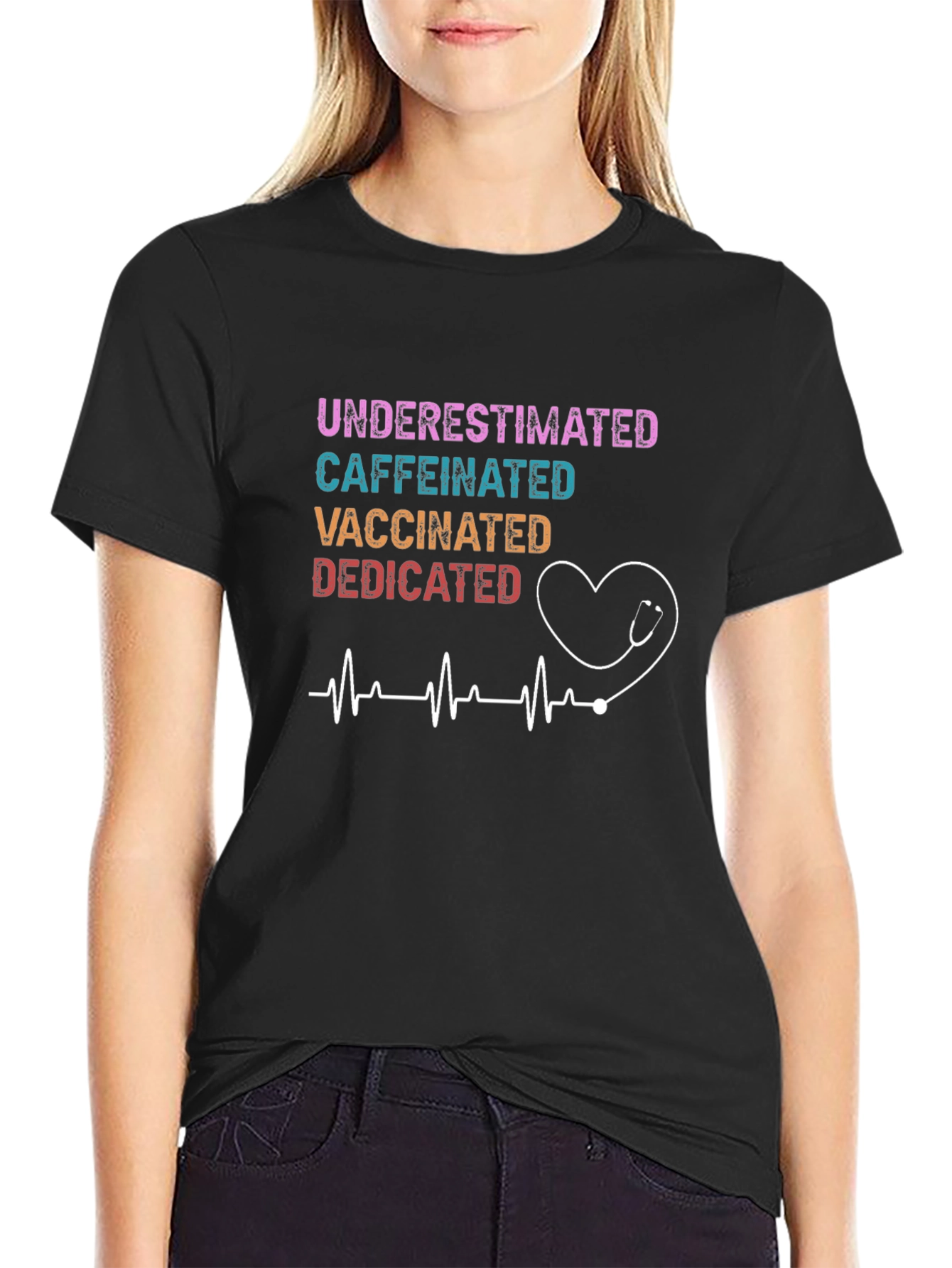 Underestimated Nurse Graphic Tee