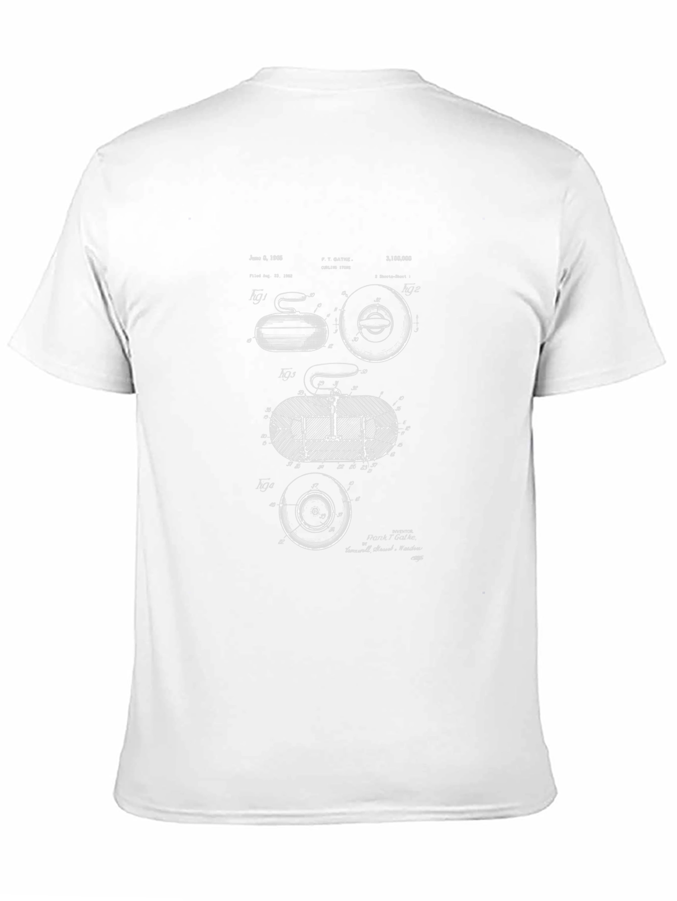Curling Stone Patent T-Shirt - Unique Design