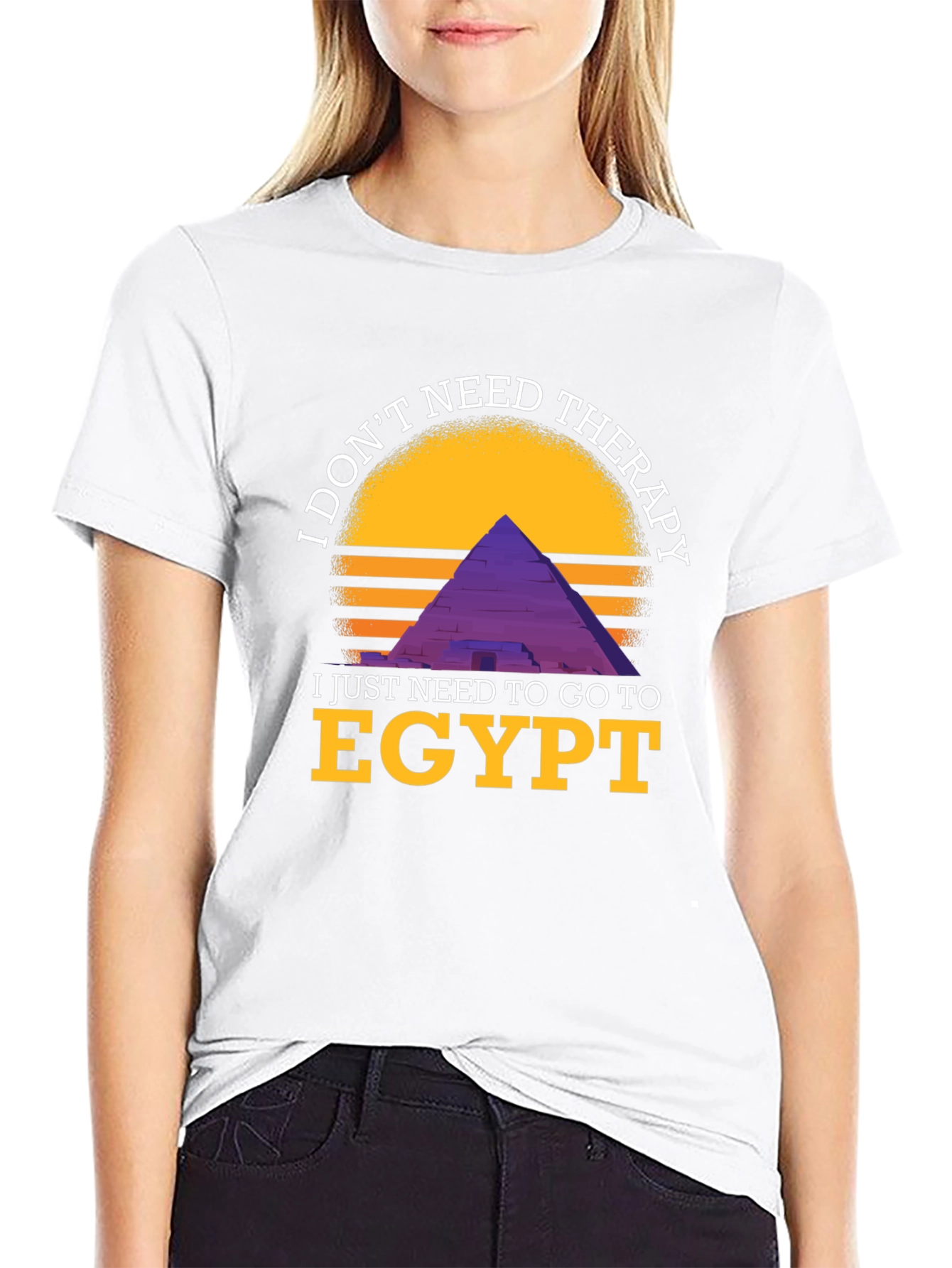 Egypt Therapy Graphic Tee - I Dont Need Therapy