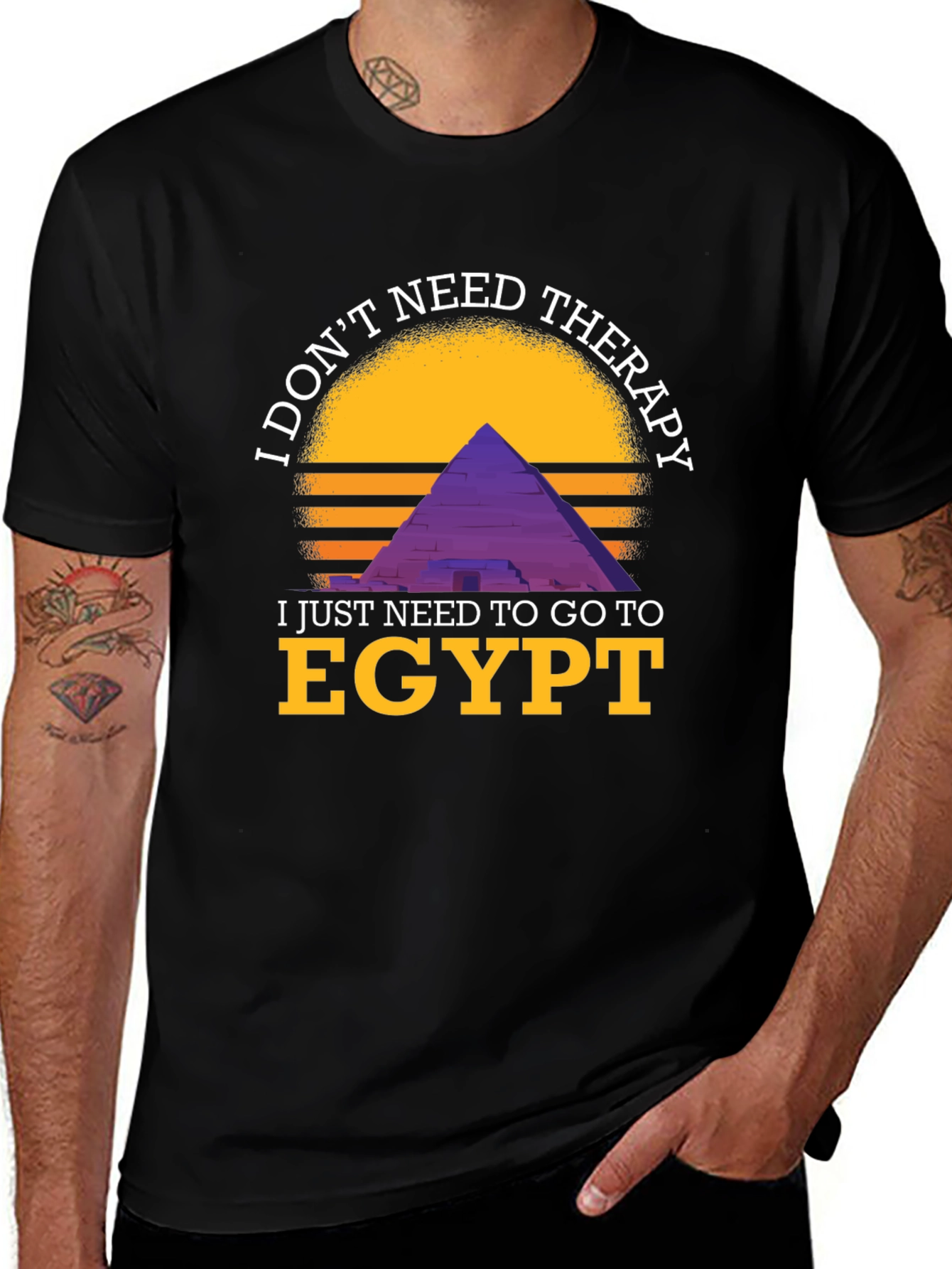 Egypt Therapy Graphic Tee - I Dont Need Therapy