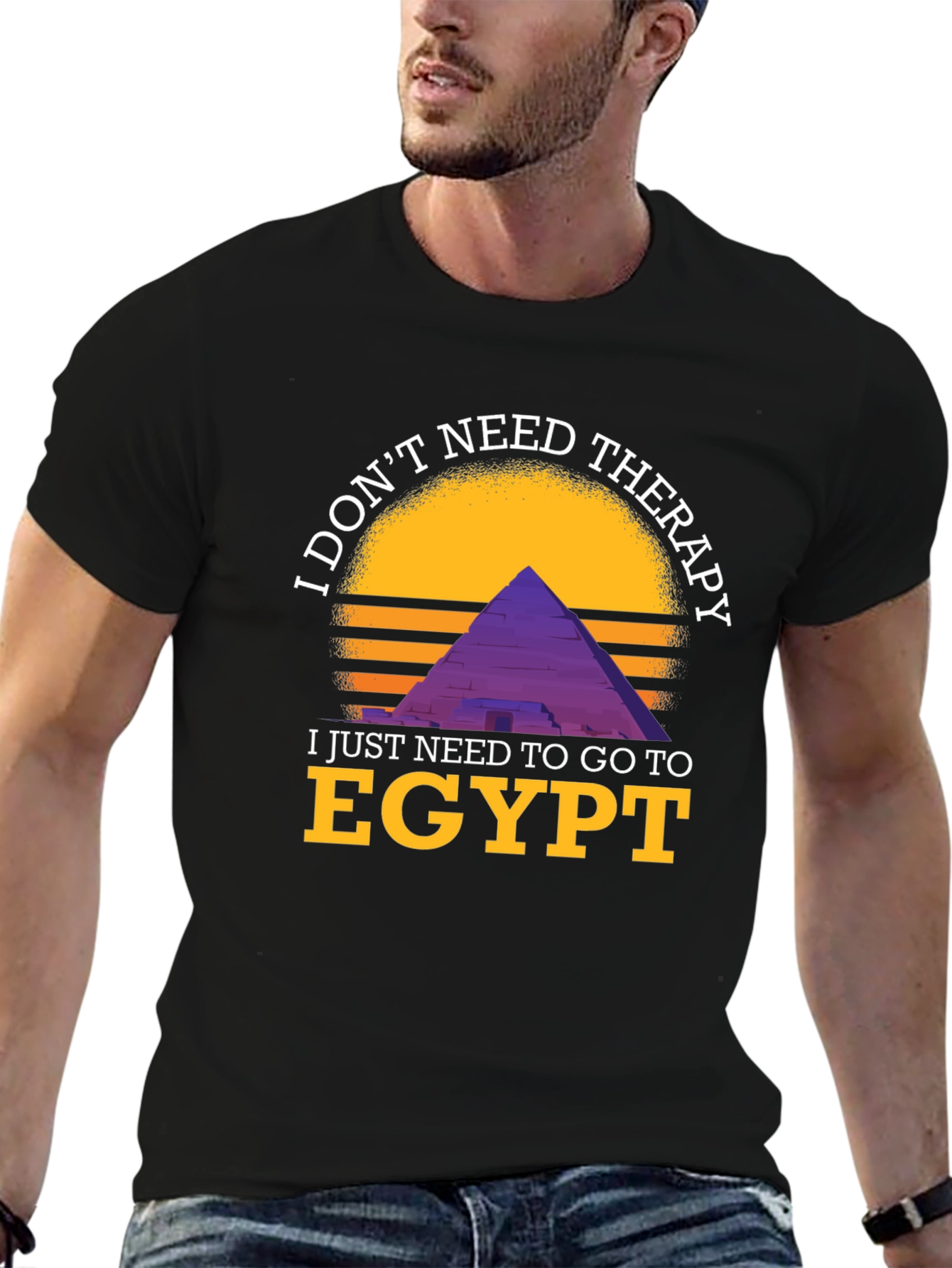 Egypt Therapy Graphic Tee - I Dont Need Therapy