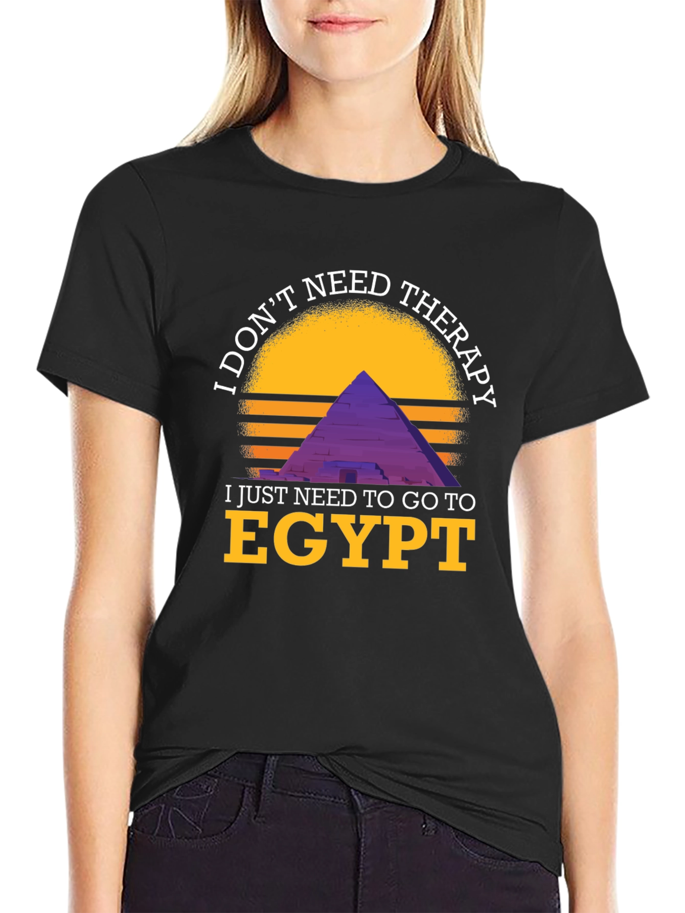 Egypt Therapy Graphic Tee - I Dont Need Therapy