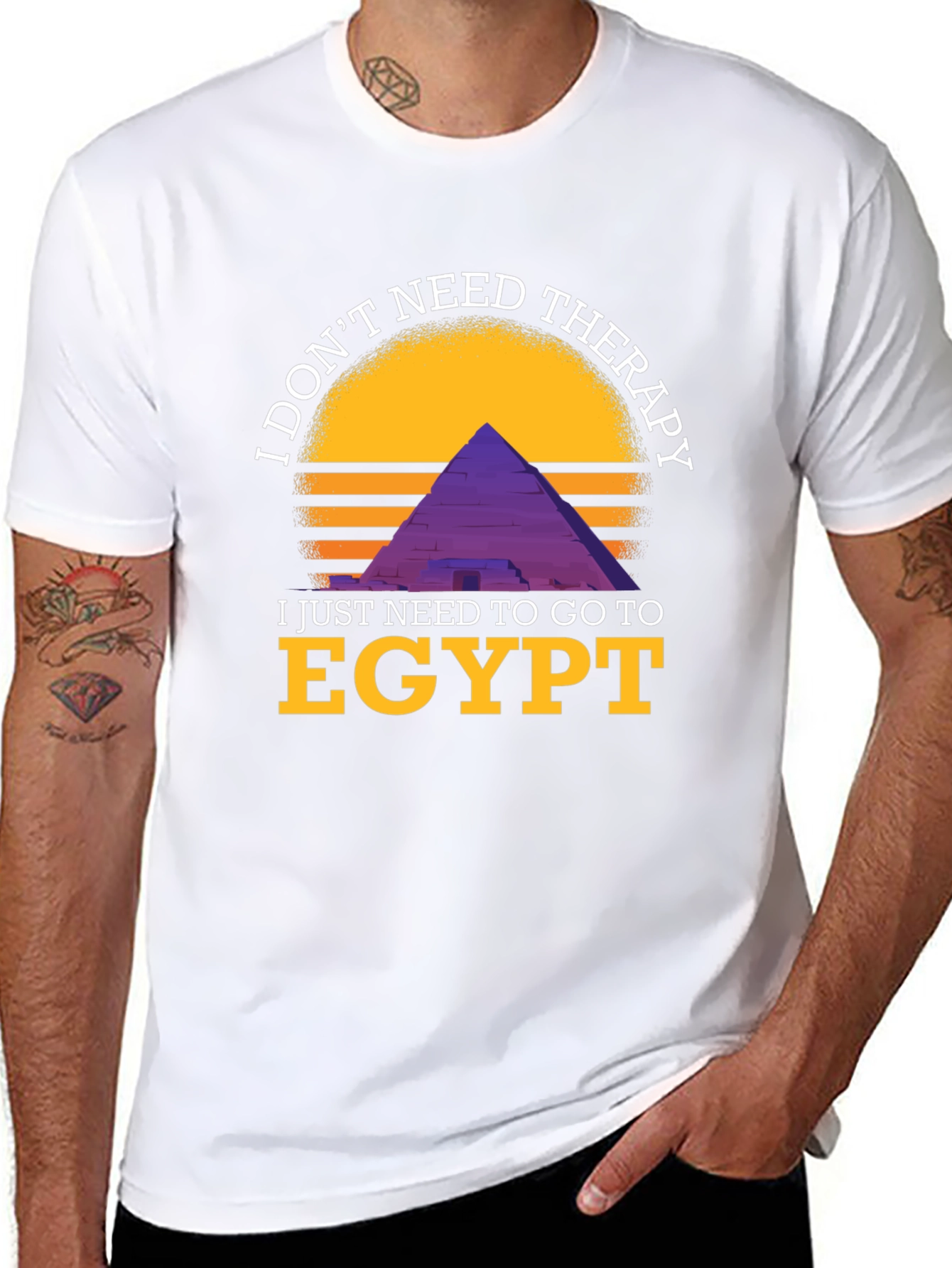 Egypt Therapy Graphic Tee - I Dont Need Therapy