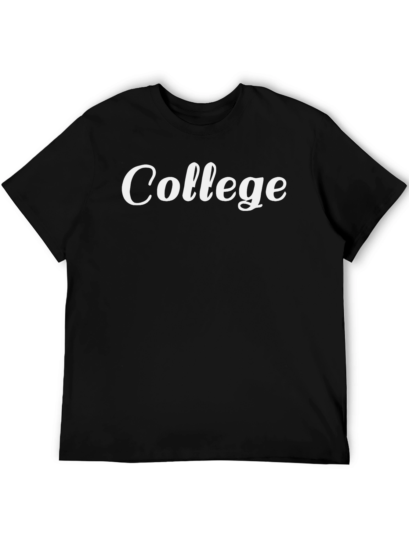 College Script Black T-Shirt