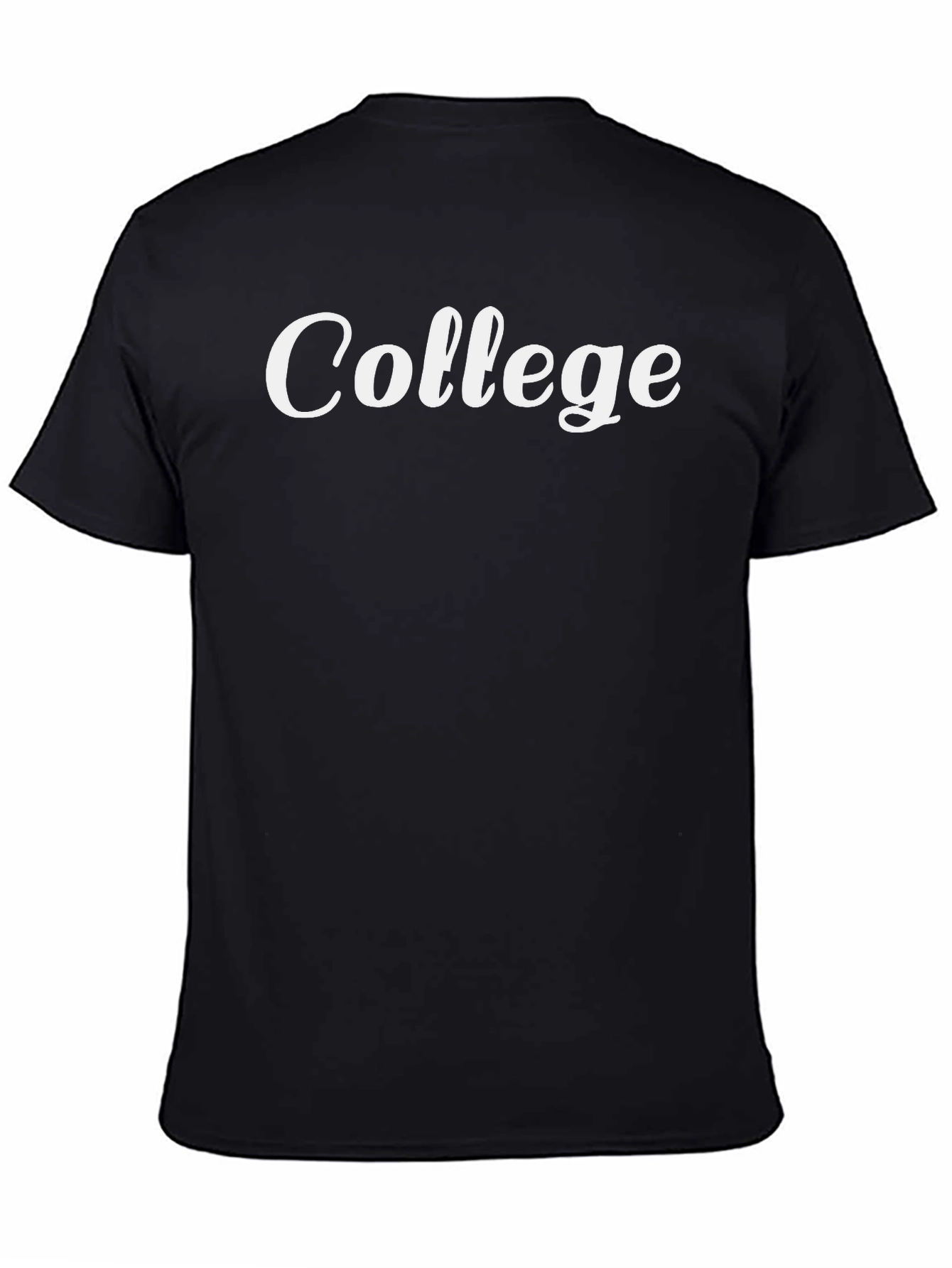 College Script Black T-Shirt