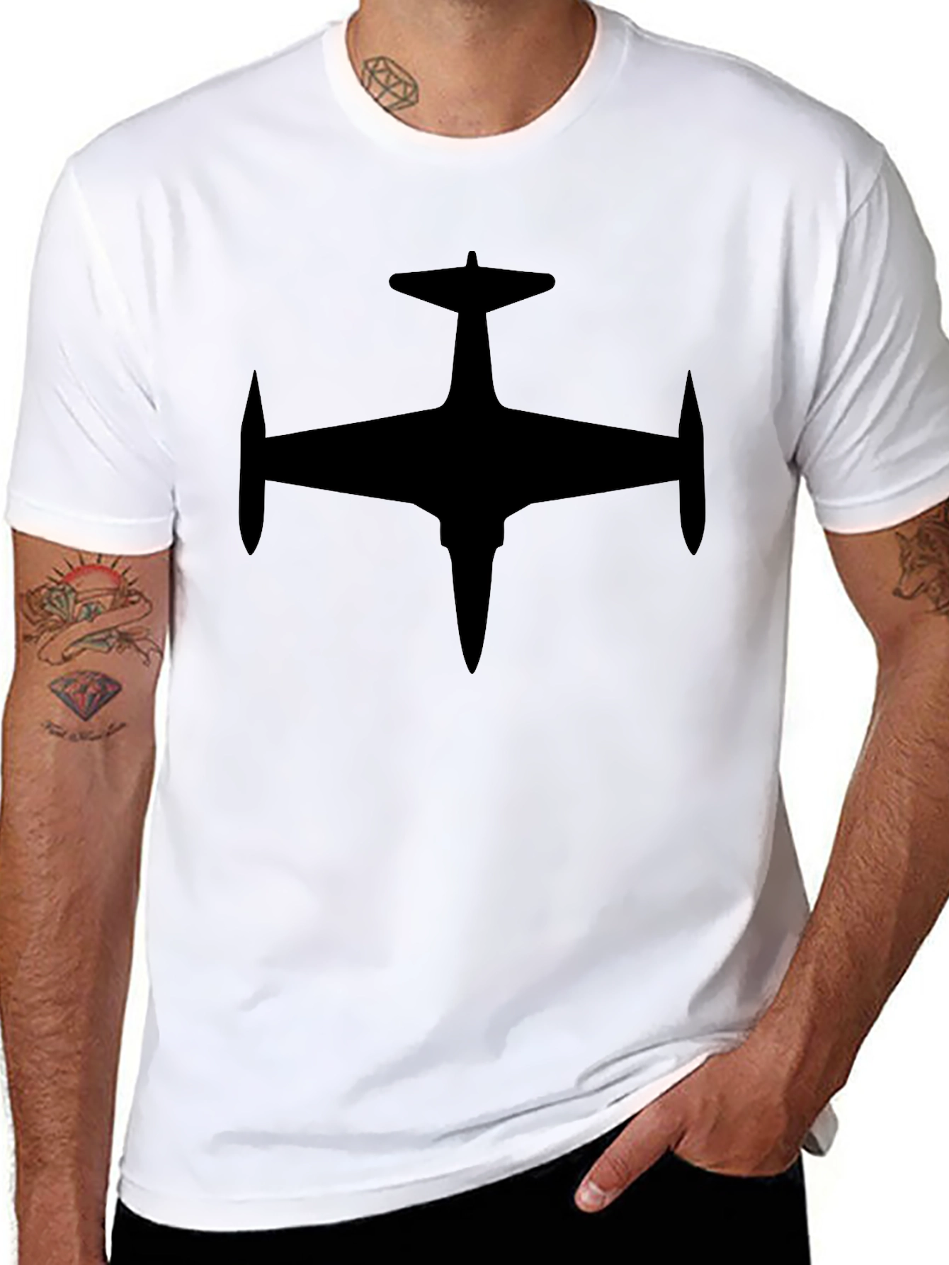 Jet Plane Graphic Tee - Aviation Enthusiast Shirt