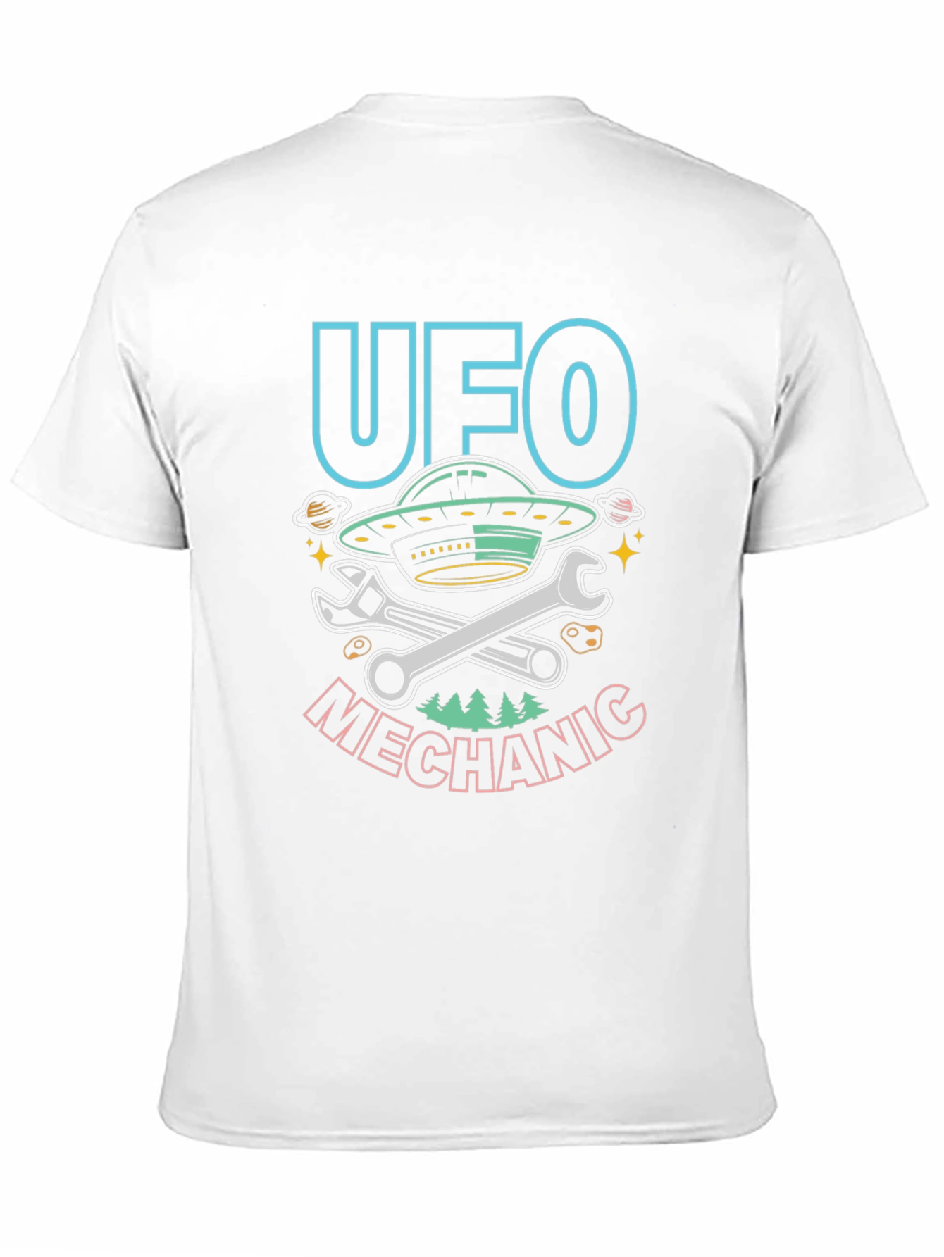 UFO Mechanic T-Shirt - Funny Alien Repair Tee