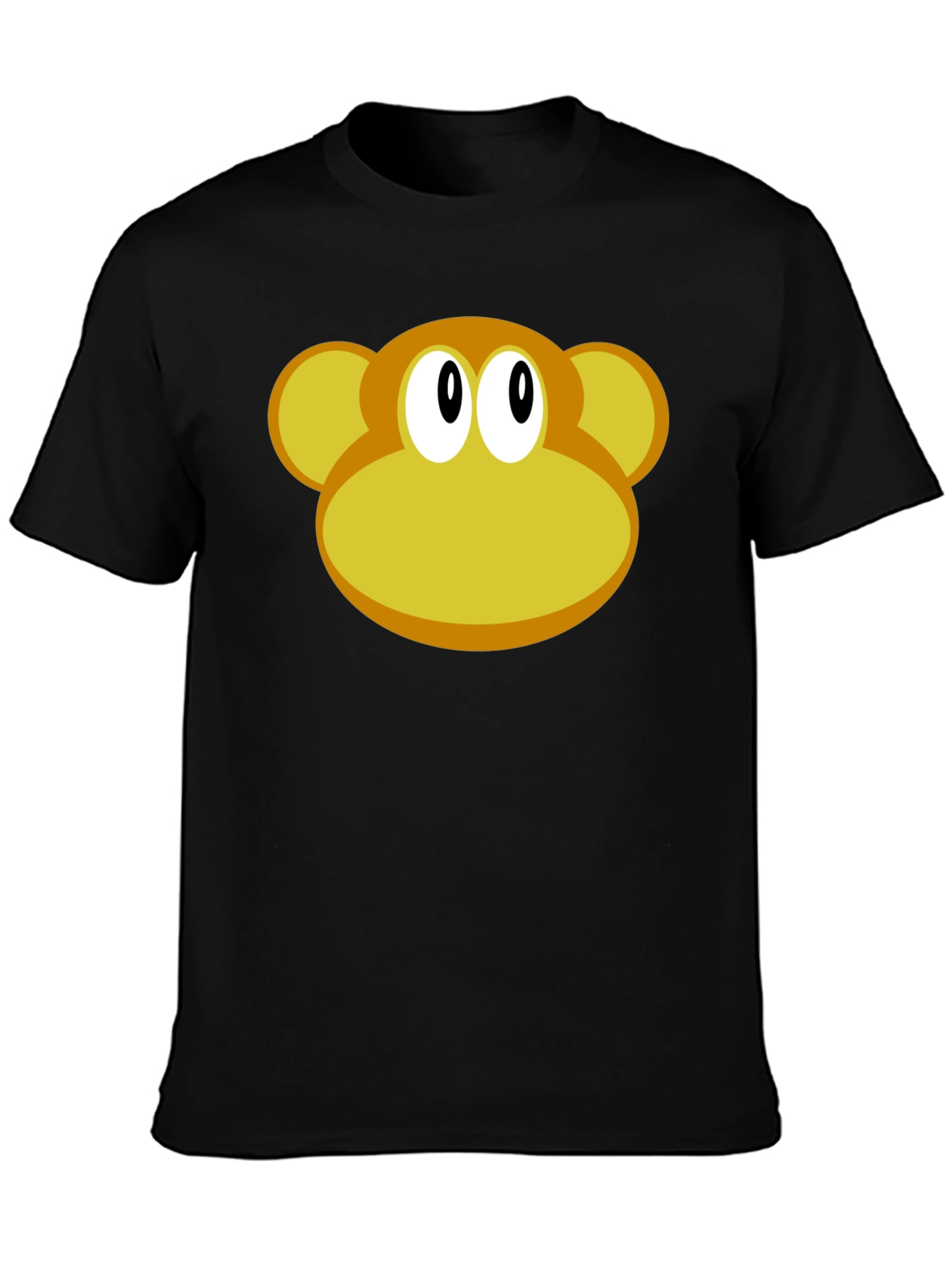 Monkey Face Graphic Tee - Classic Cartoon Design