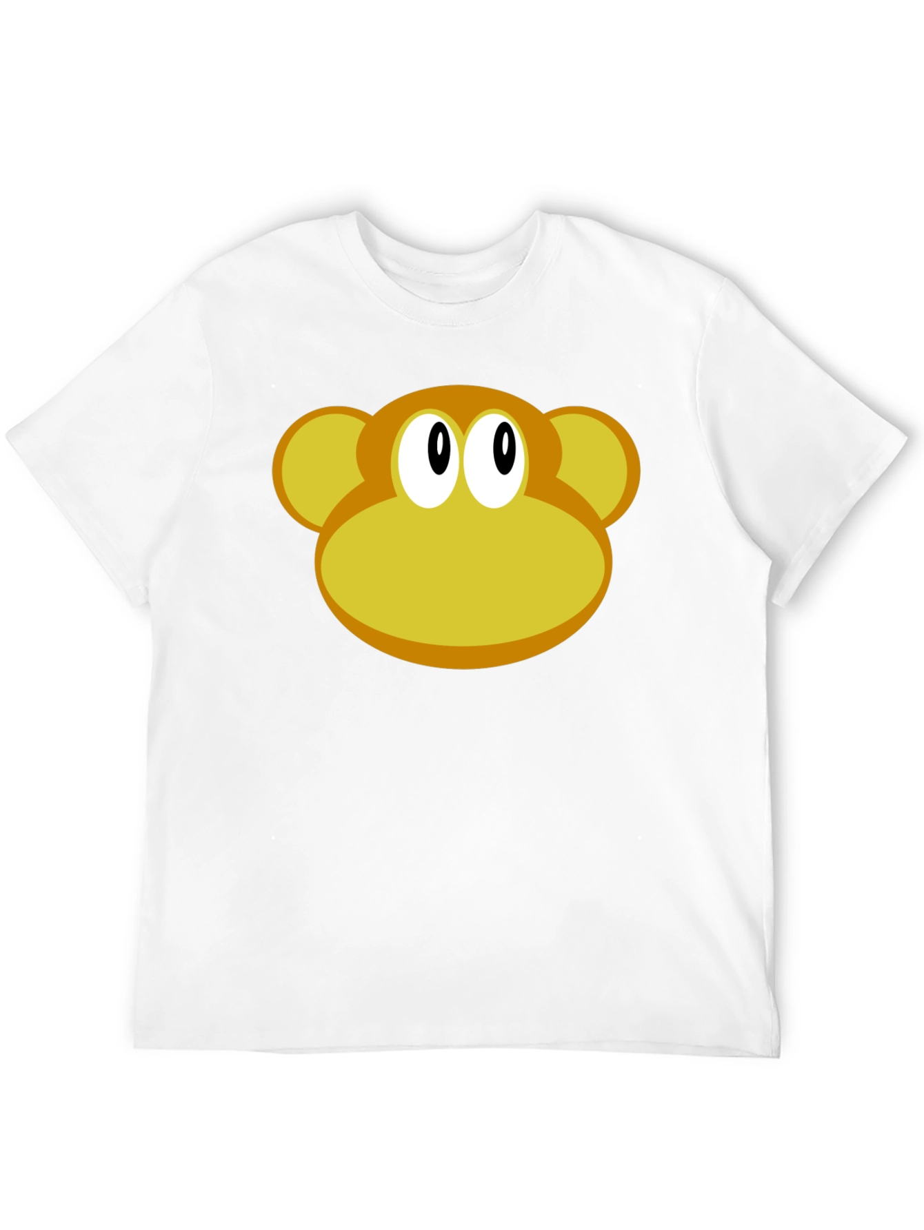 Monkey Face Graphic Tee - Classic Cartoon Design