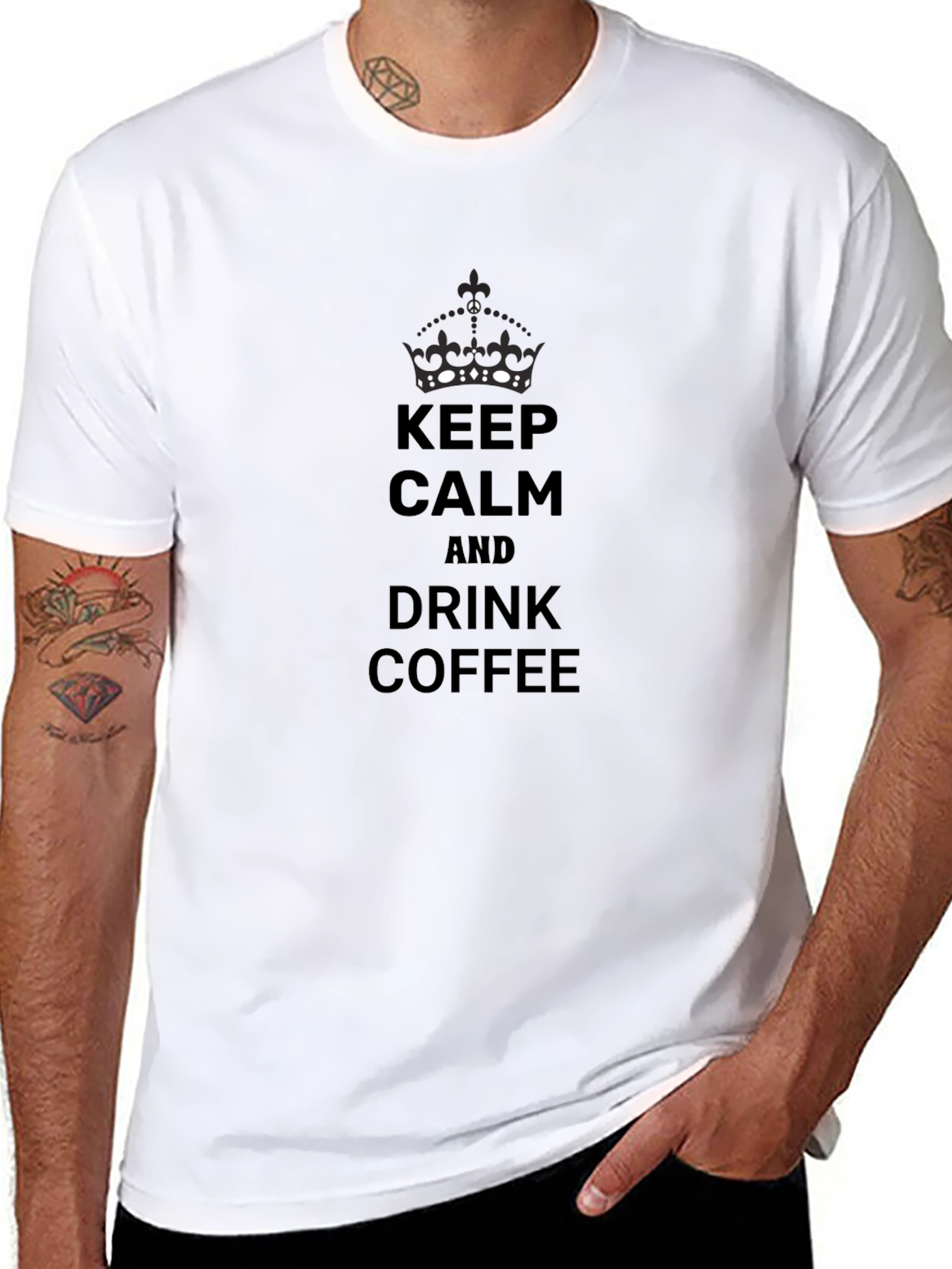 Keep Calm and Drink Coffee Graphic Tee