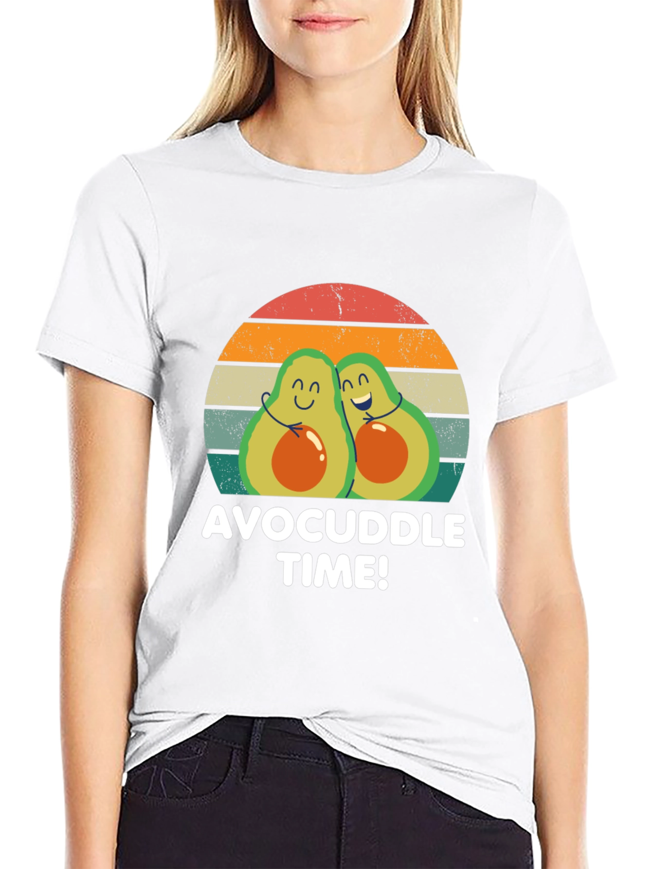 Avocuddle Time T-Shirt - Cute Avocado Graphic Tee