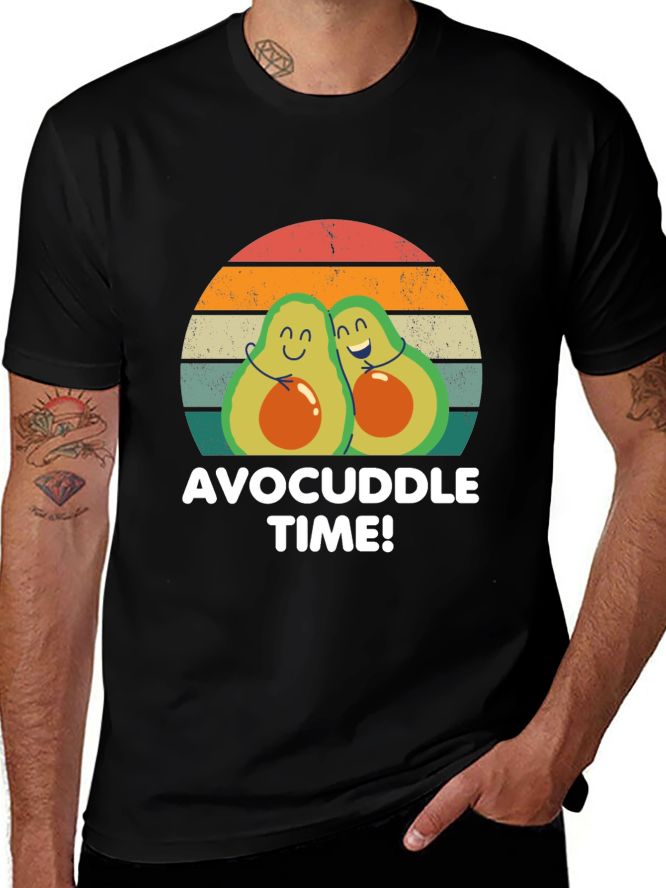Avocuddle Time T-Shirt - Cute Avocado Graphic Tee