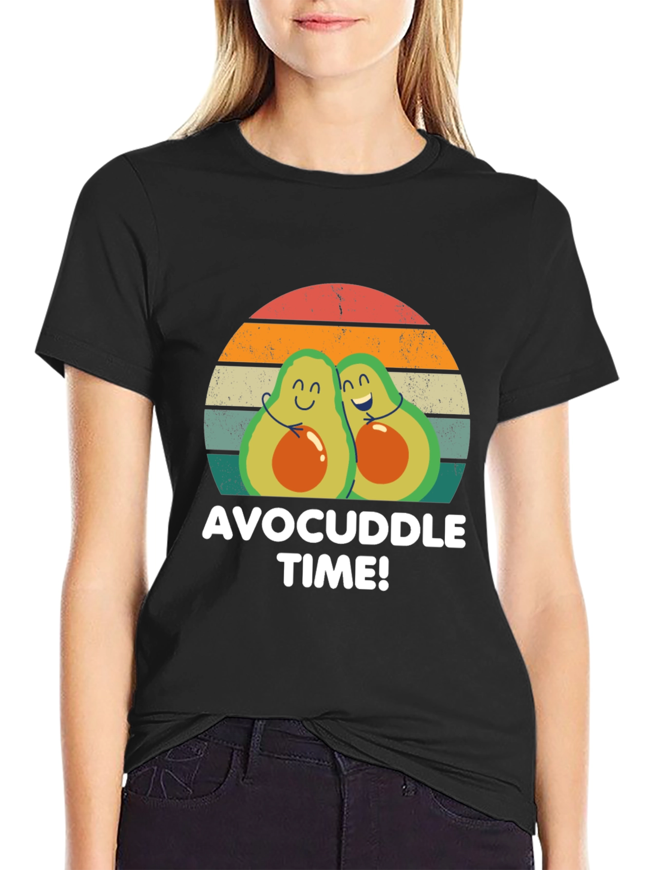 Avocuddle Time T-Shirt - Cute Avocado Graphic Tee
