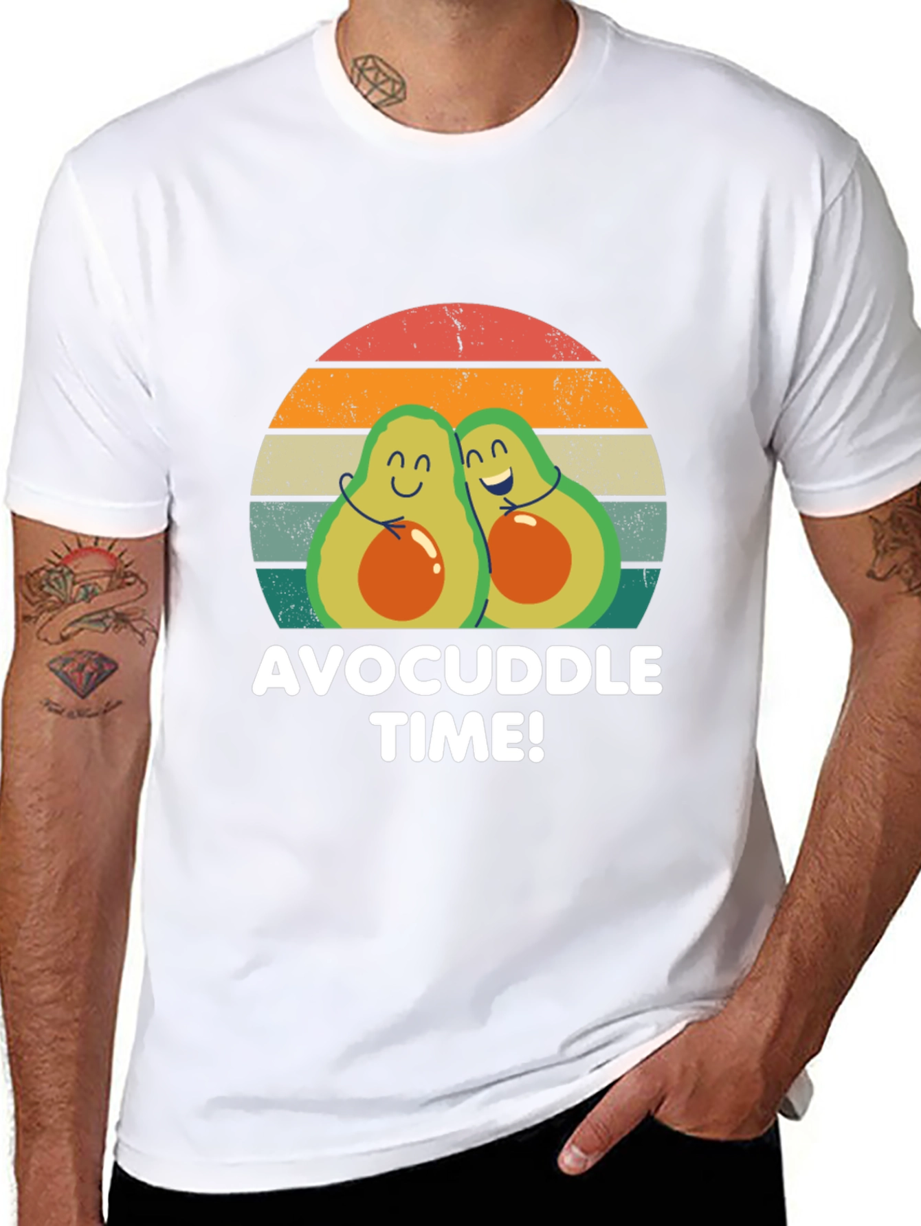 Avocuddle Time T-Shirt - Cute Avocado Graphic Tee