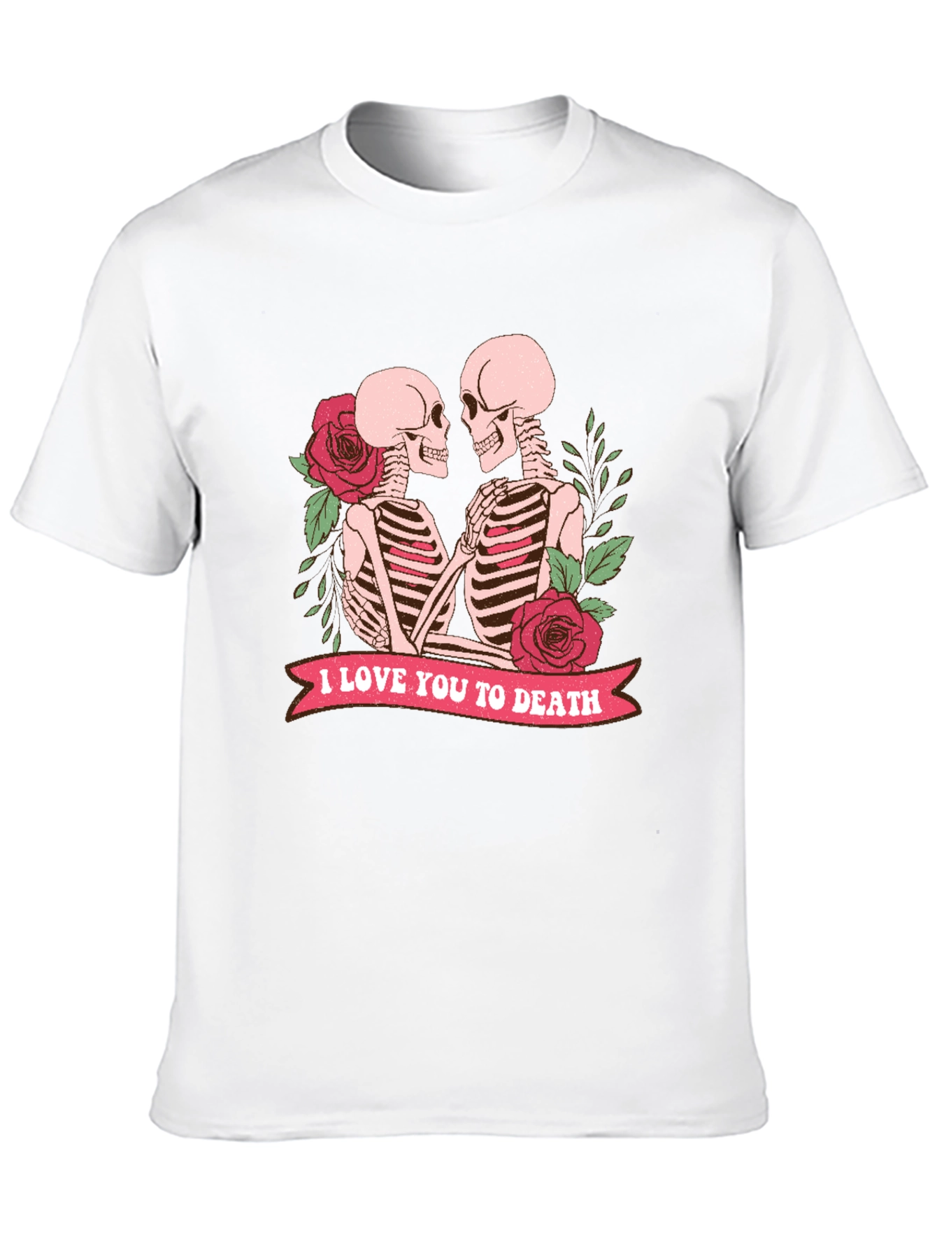 Skeleton Couple T-Shirt - I Love You To Death
