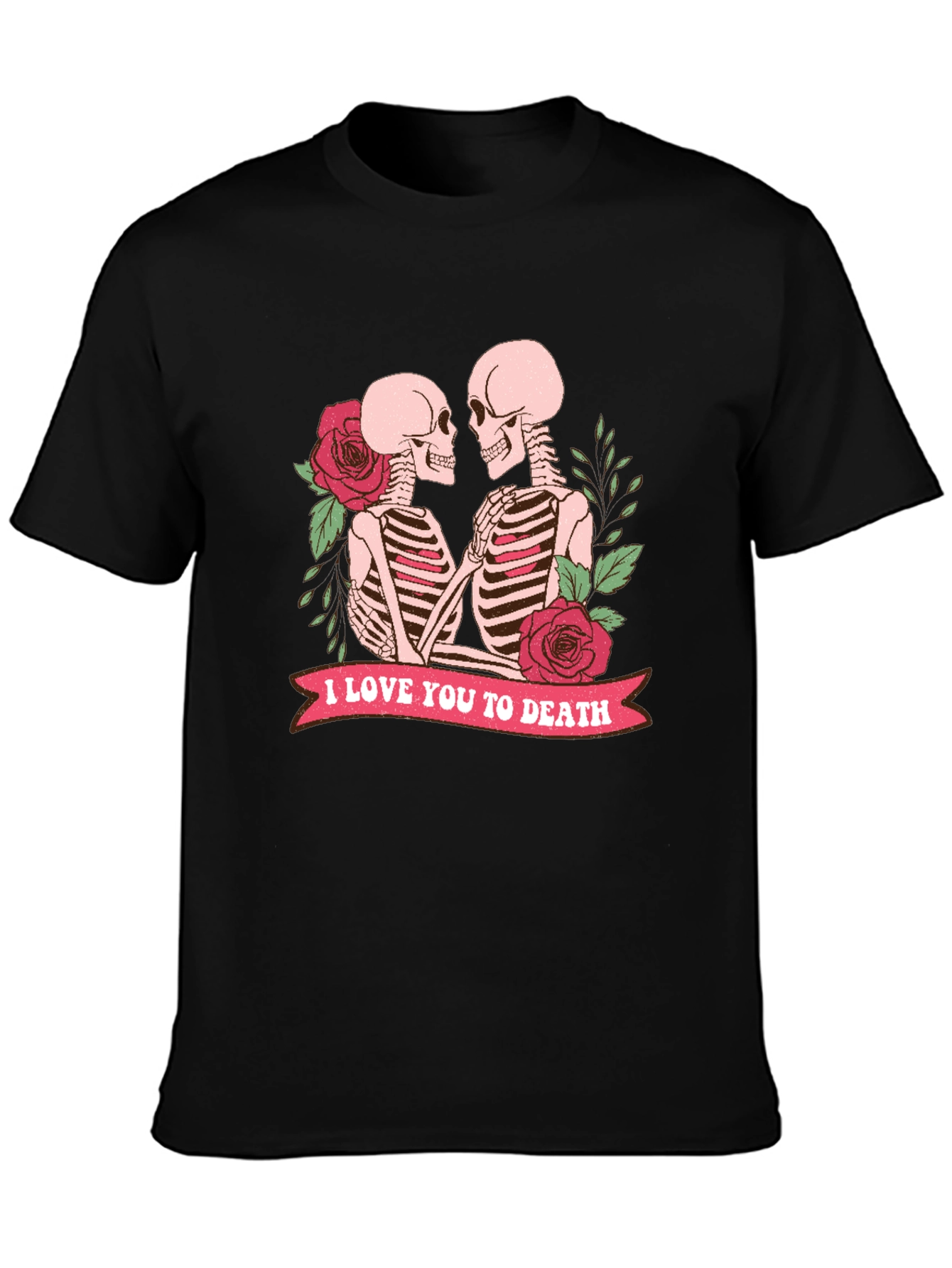 Skeleton Couple T-Shirt - I Love You To Death