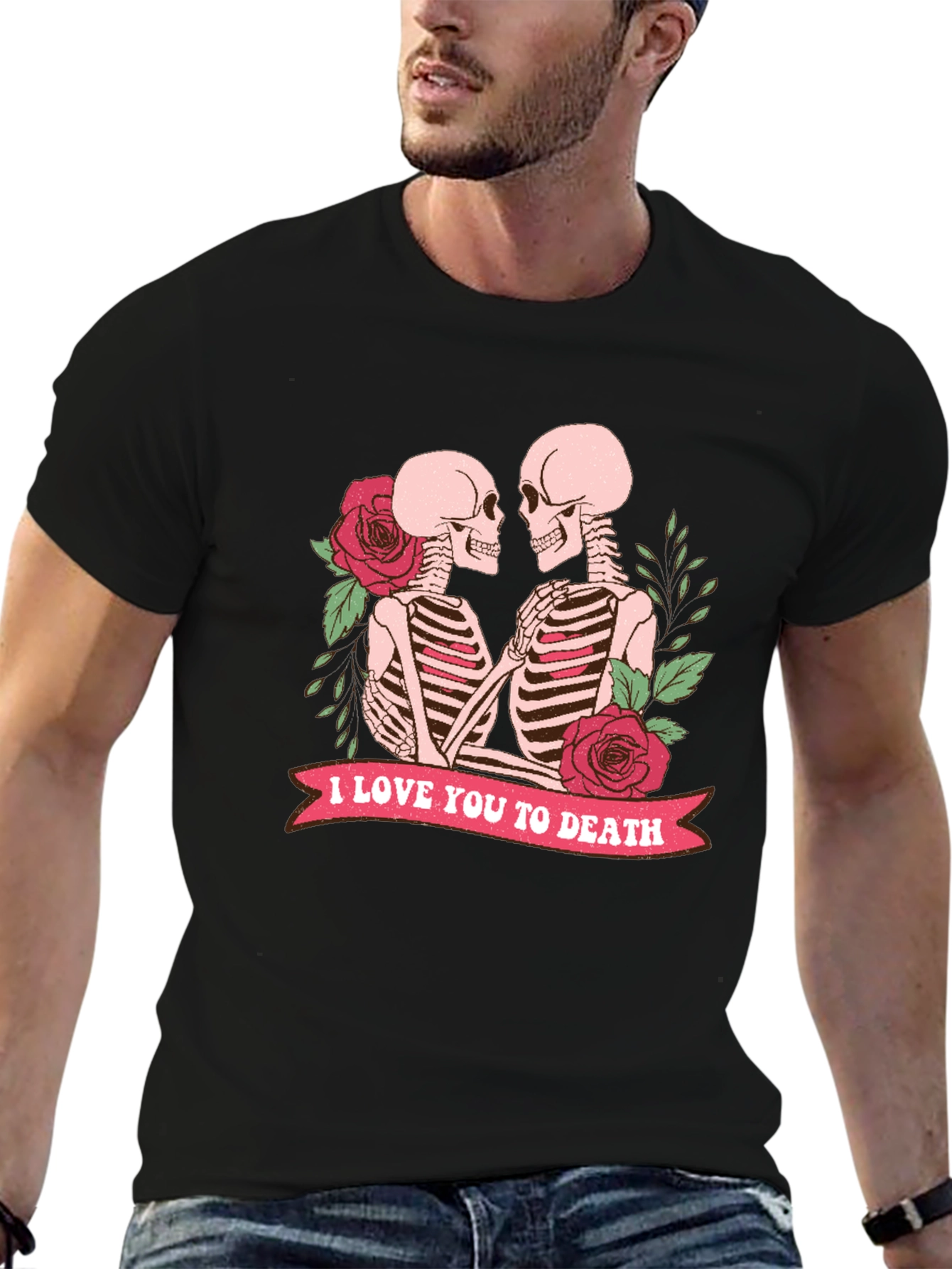 Skeleton Couple T-Shirt - I Love You To Death