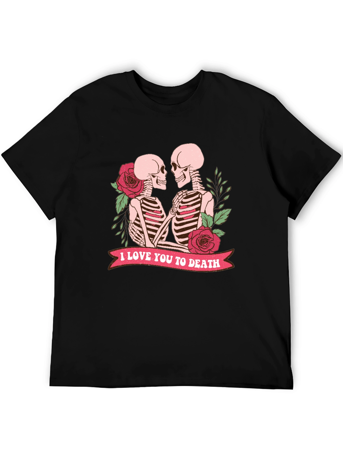 Skeleton Couple T-Shirt - I Love You To Death