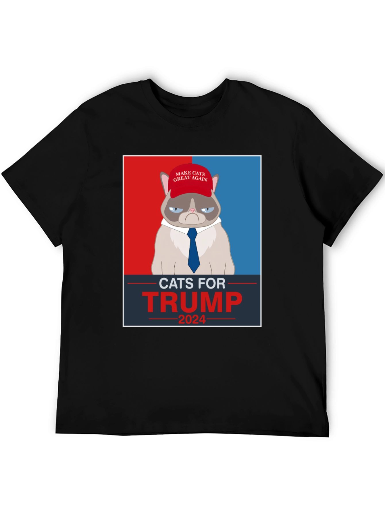 Cats For Trump 2024 Political T-Shirt