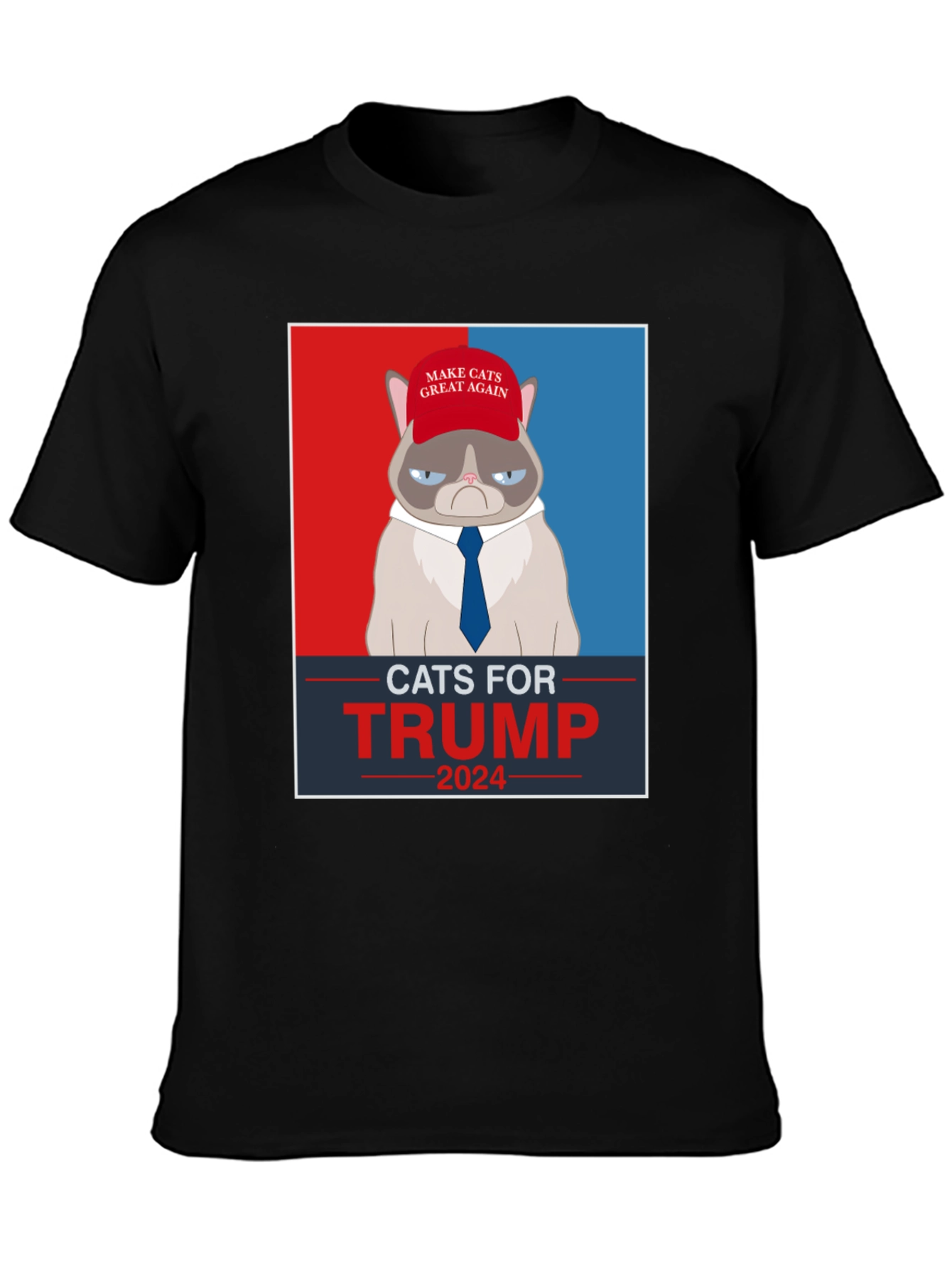 Cats For Trump 2024 Political T-Shirt