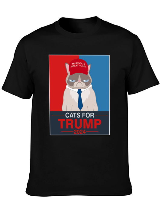 Cats For Trump 2024 Political T-Shirt