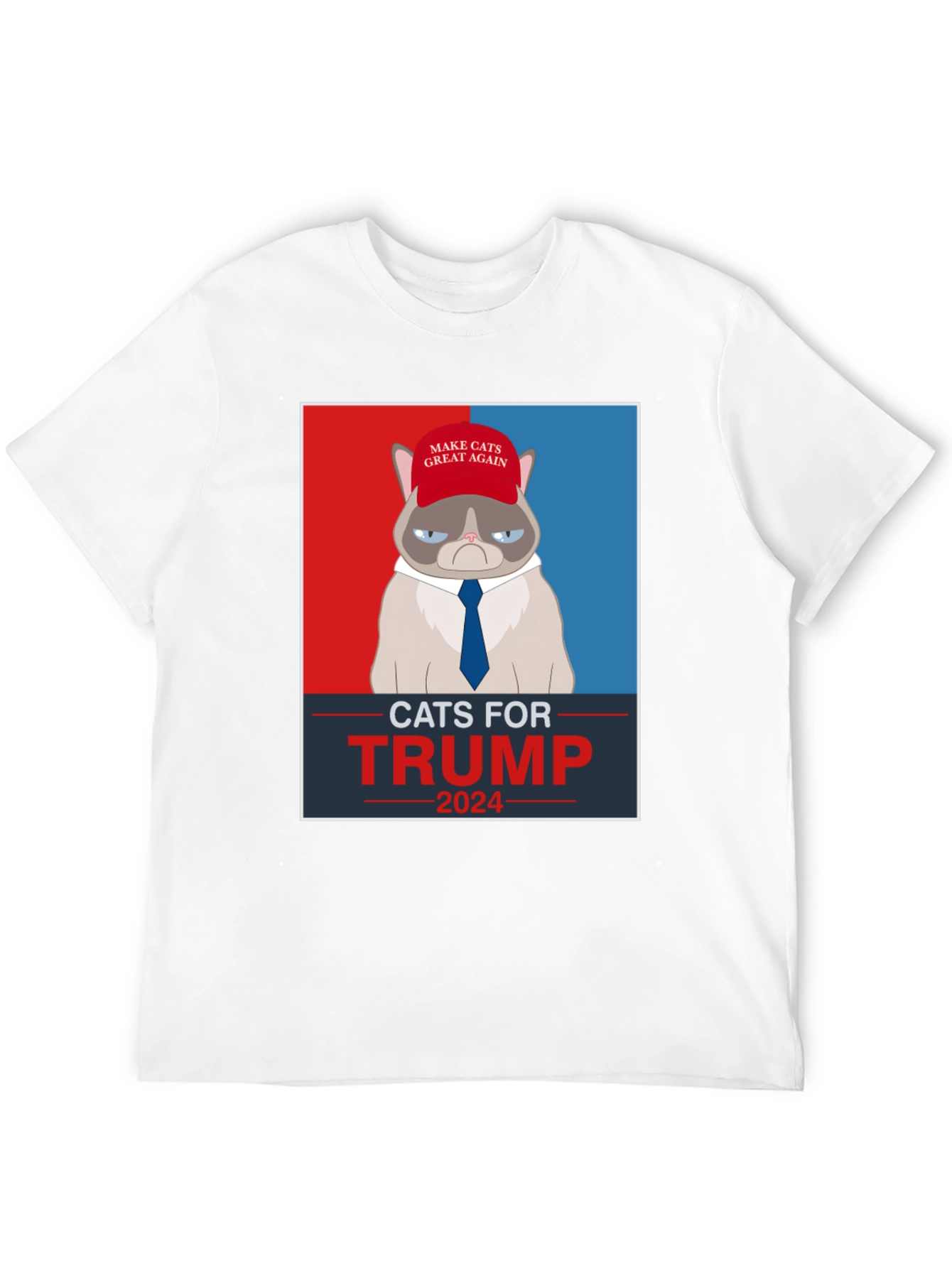 Cats For Trump 2024 Political T-Shirt