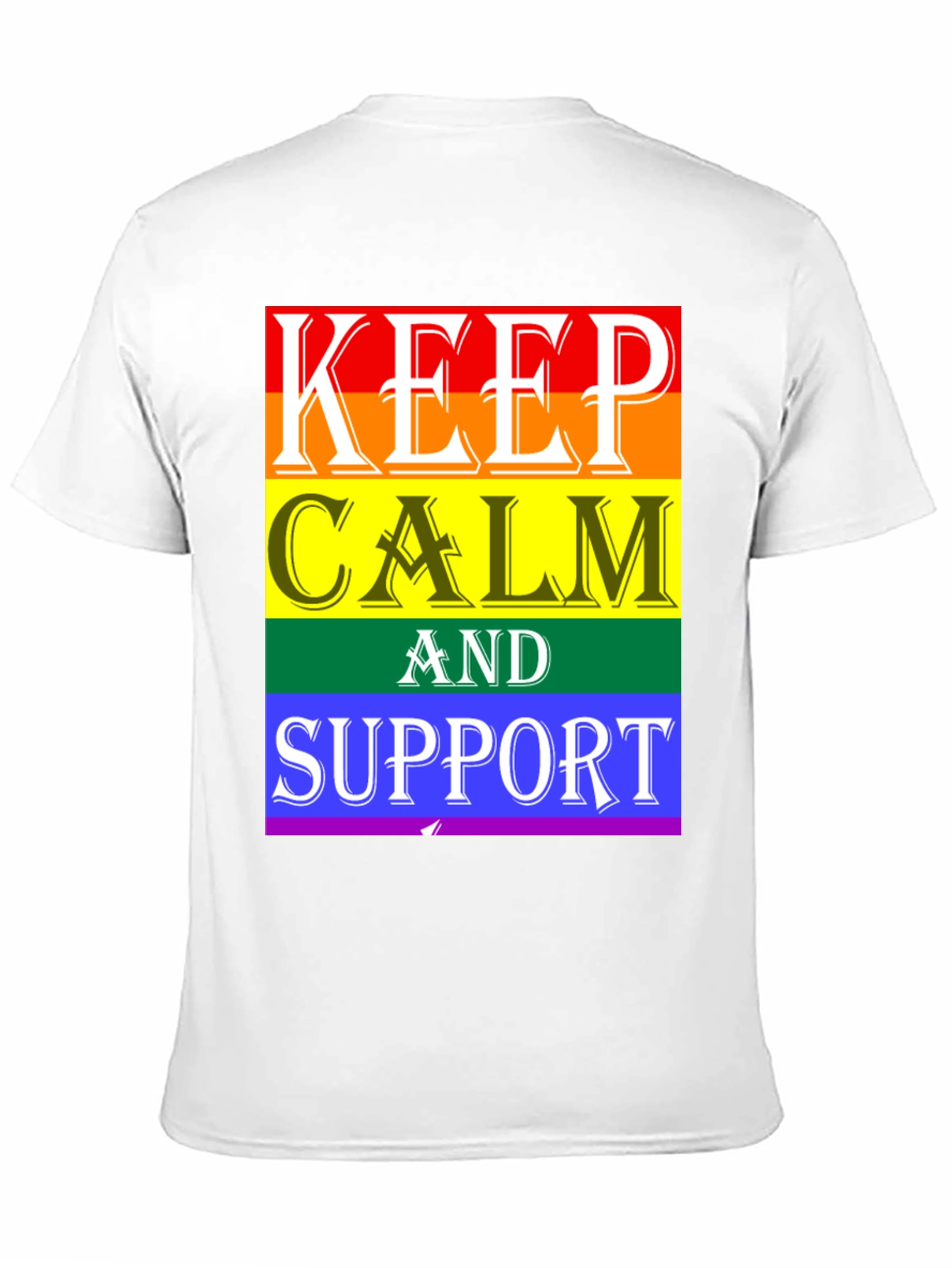 Keep Calm & Support Pride T-Shirt - Black