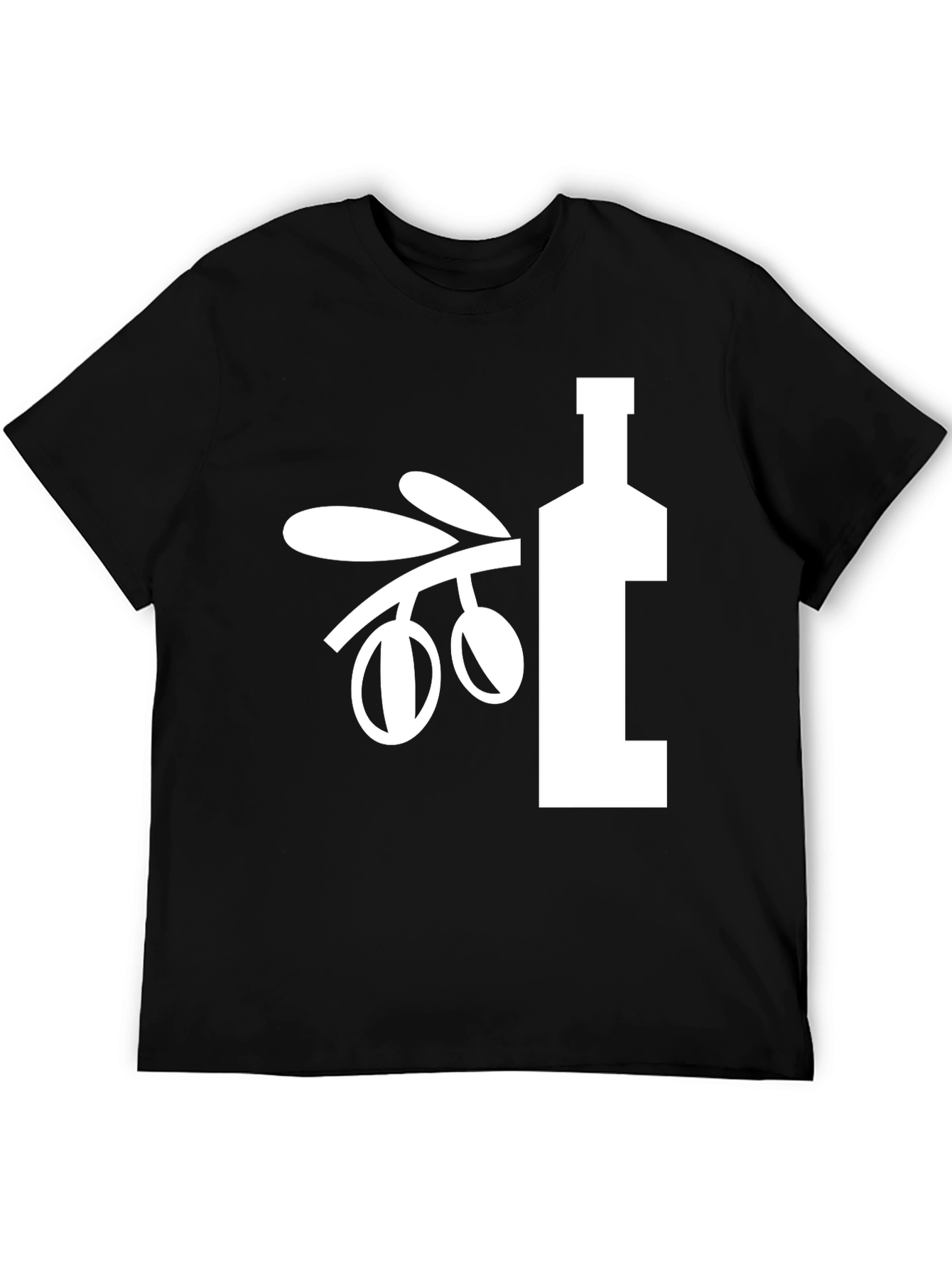 Olive Branch & Oil Bottle Graphic Tee