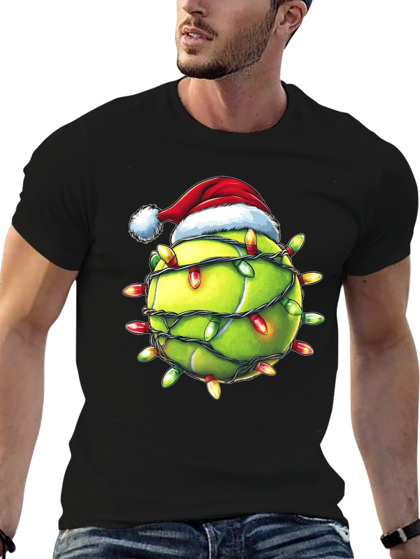 Festive Tennis Christmas T-Shirt
