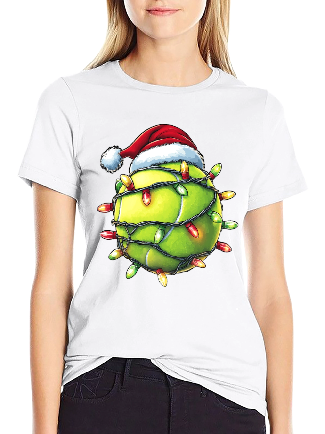 Festive Tennis Christmas T-Shirt