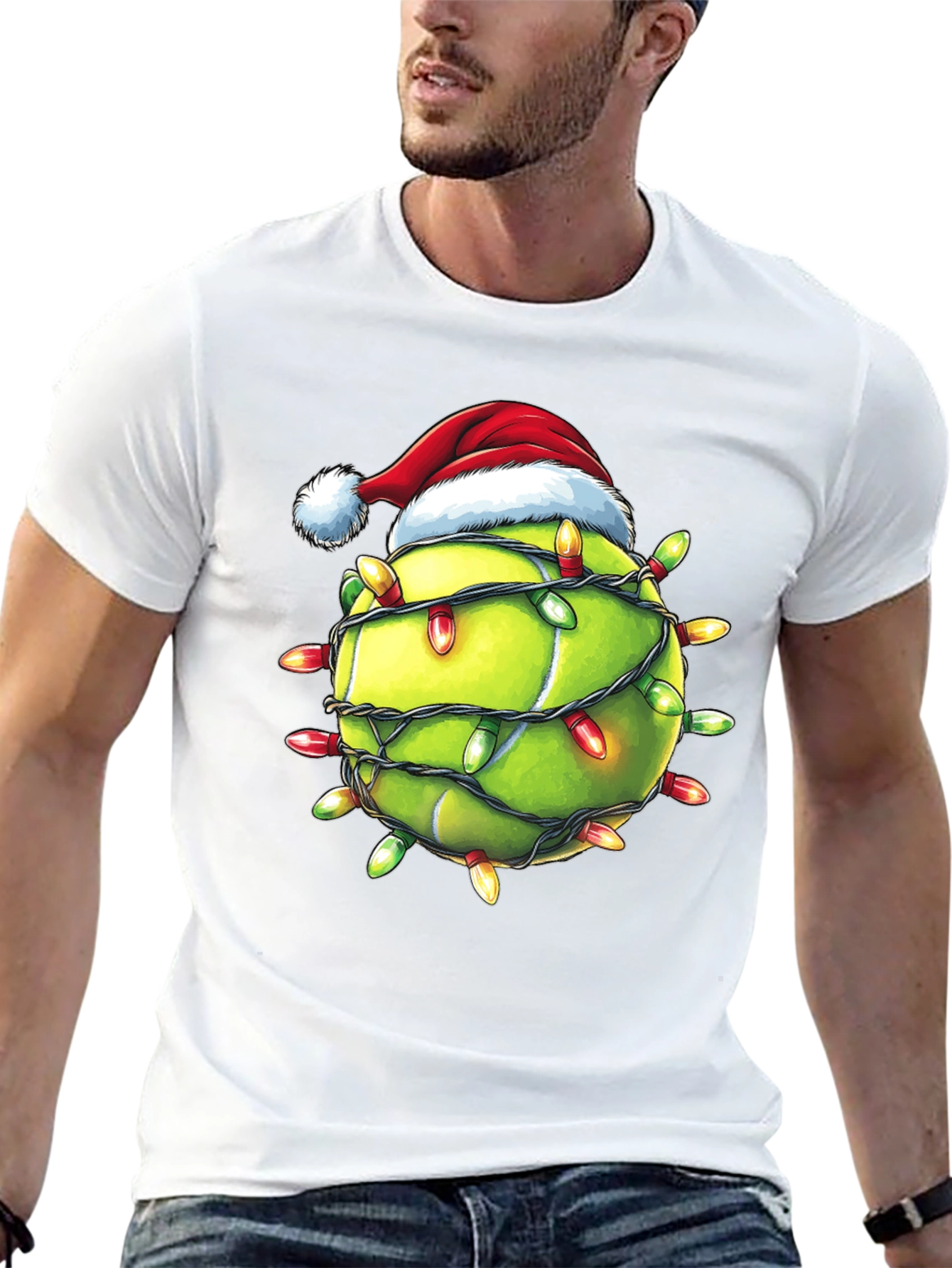 Festive Tennis Christmas T-Shirt
