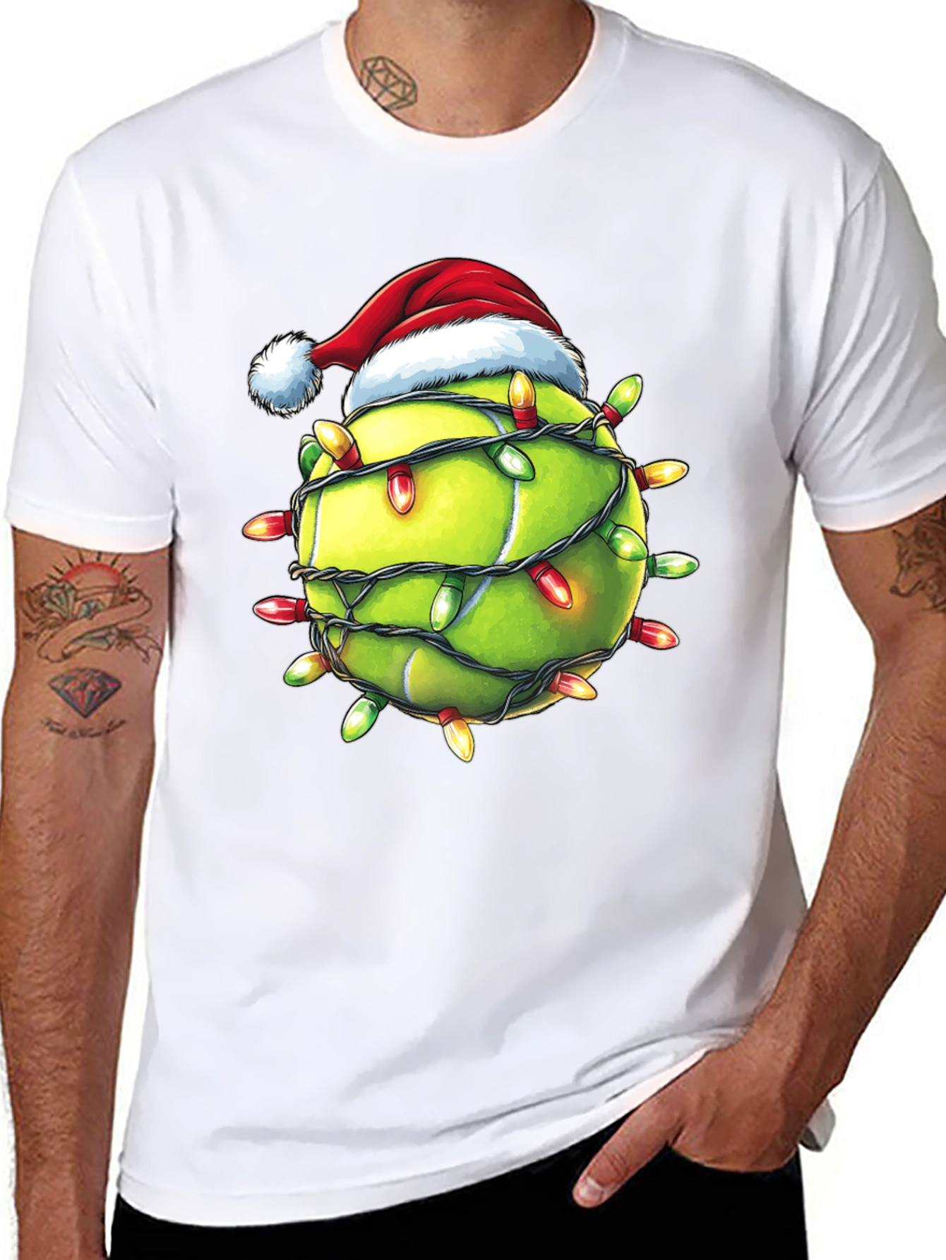 Festive Tennis Christmas T-Shirt