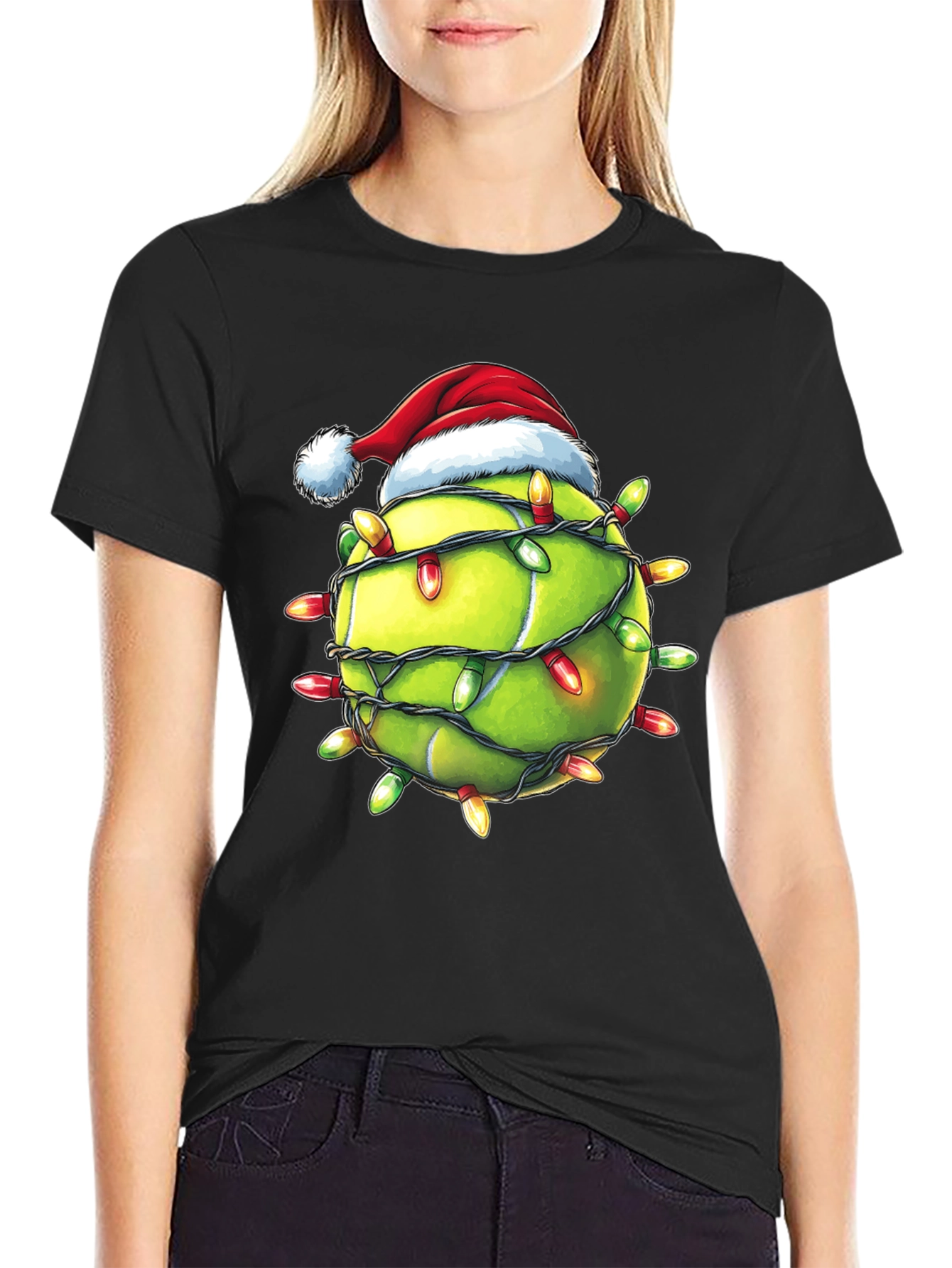 Festive Tennis Christmas T-Shirt