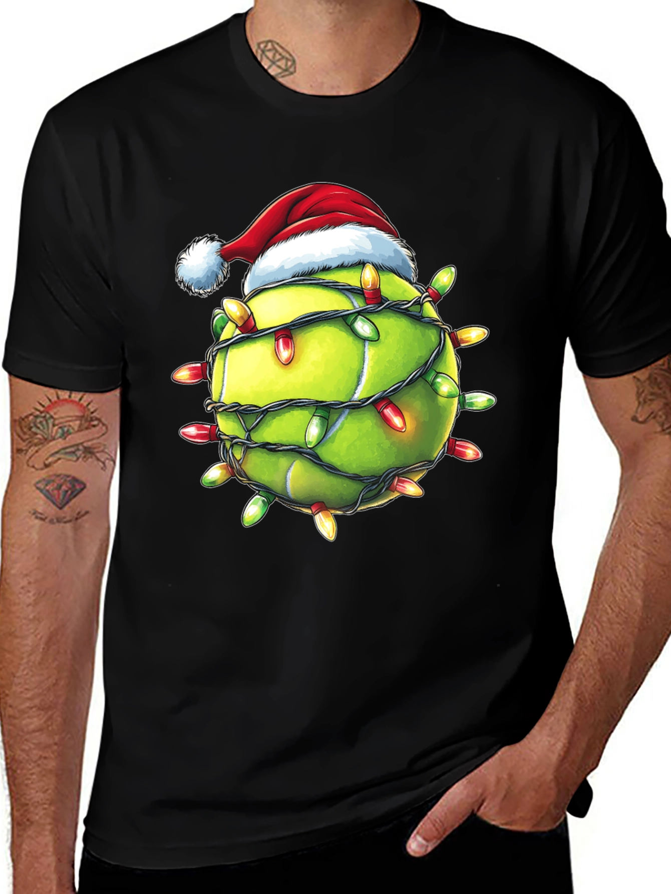 Festive Tennis Christmas T-Shirt