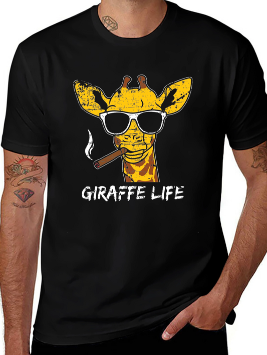 Giraffe Life Graphic T-Shirt - Cool & Fun!