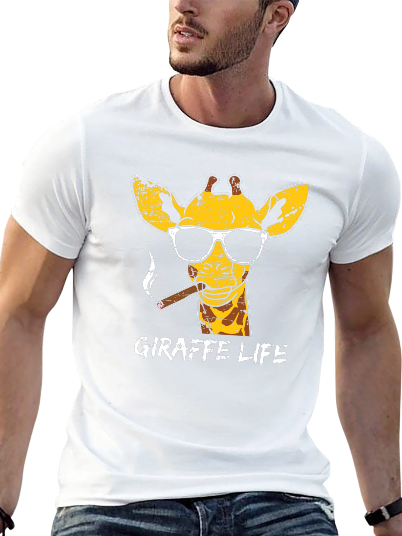 Giraffe Life Graphic T-Shirt - Cool & Fun!