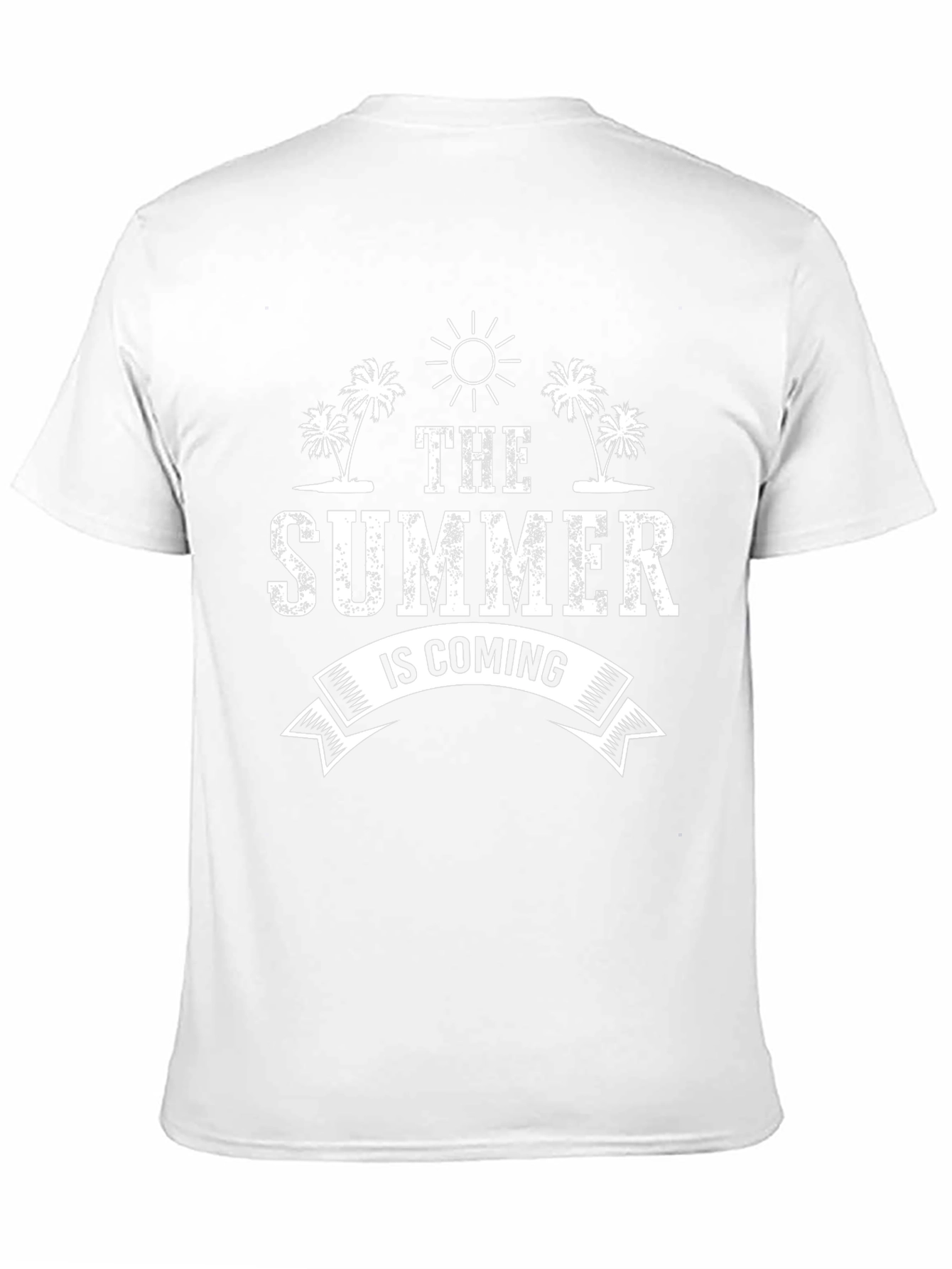 The Summer is Coming Black Graphic T-Shirt