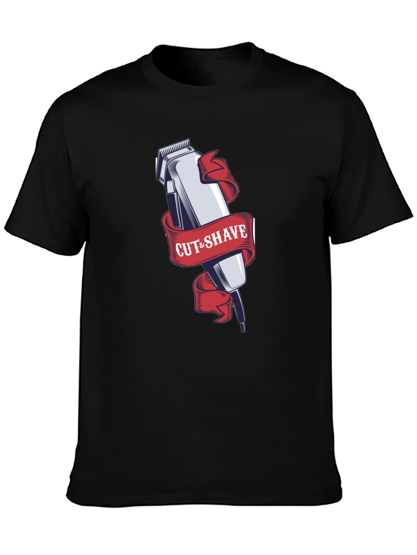 Cut & Shave Barber Tee - Stylish Graphic T-Shirt