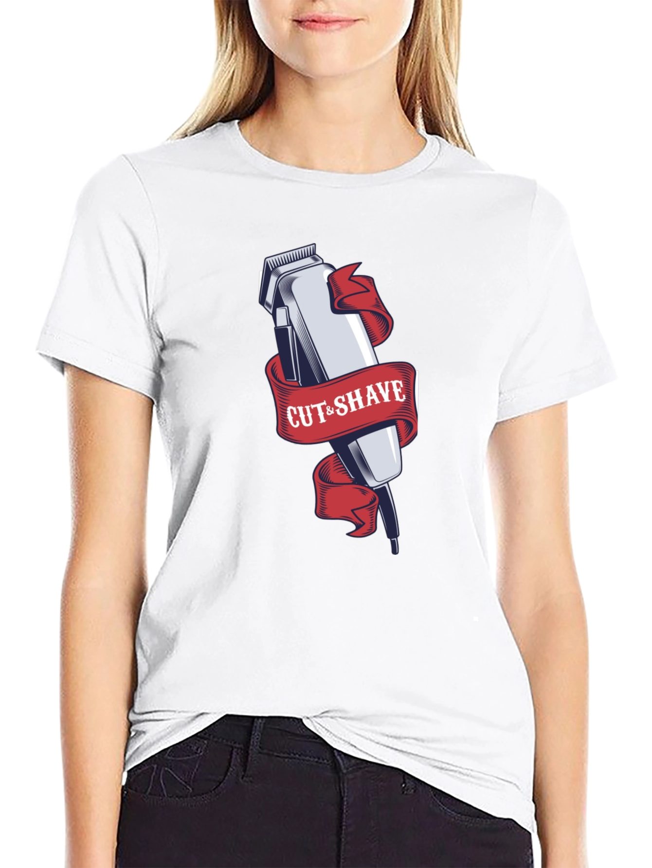 Cut & Shave Barber Tee - Stylish Graphic T-Shirt