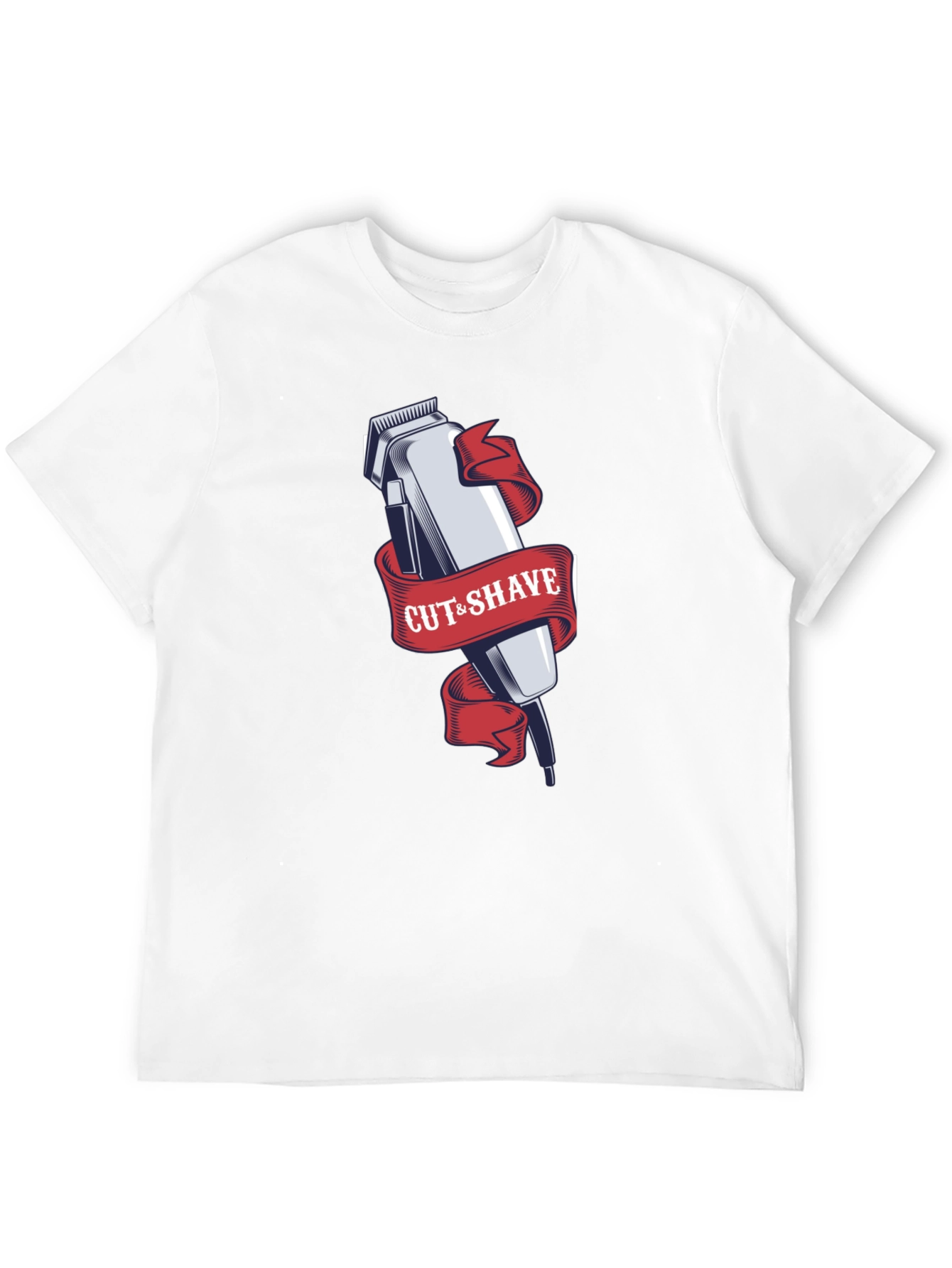 Cut & Shave Barber Tee - Stylish Graphic T-Shirt