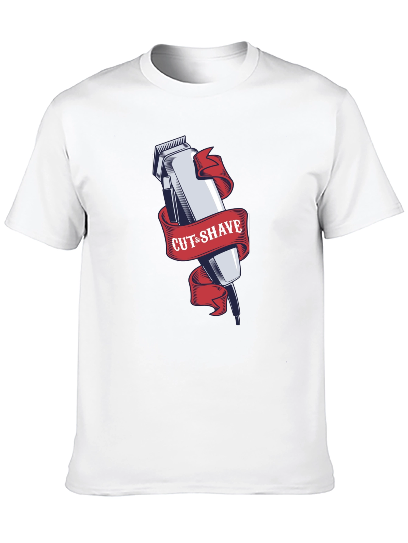 Cut & Shave Barber Tee - Stylish Graphic T-Shirt