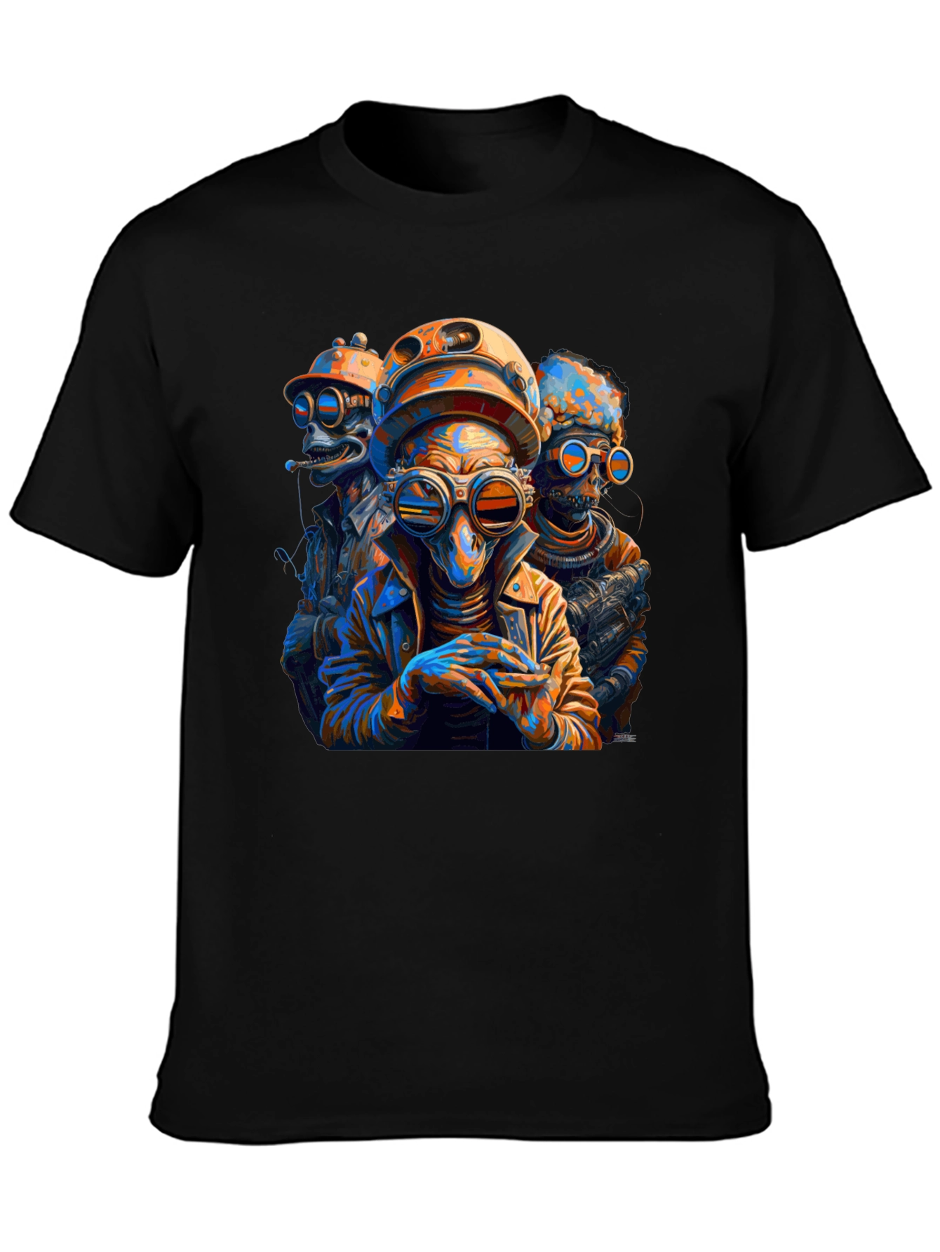 Steampunk Alien Crew Graphic Tee